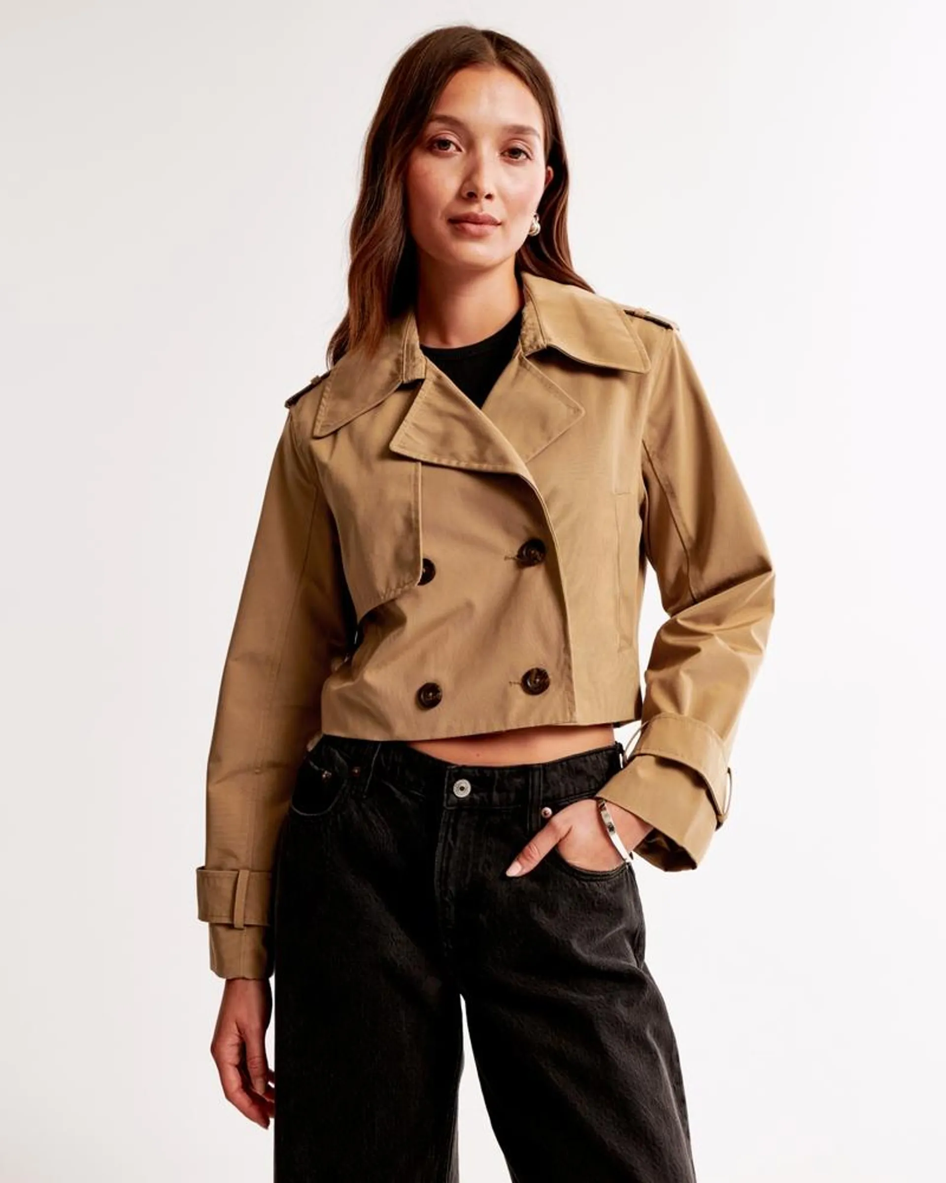 Cropped Trench Coat