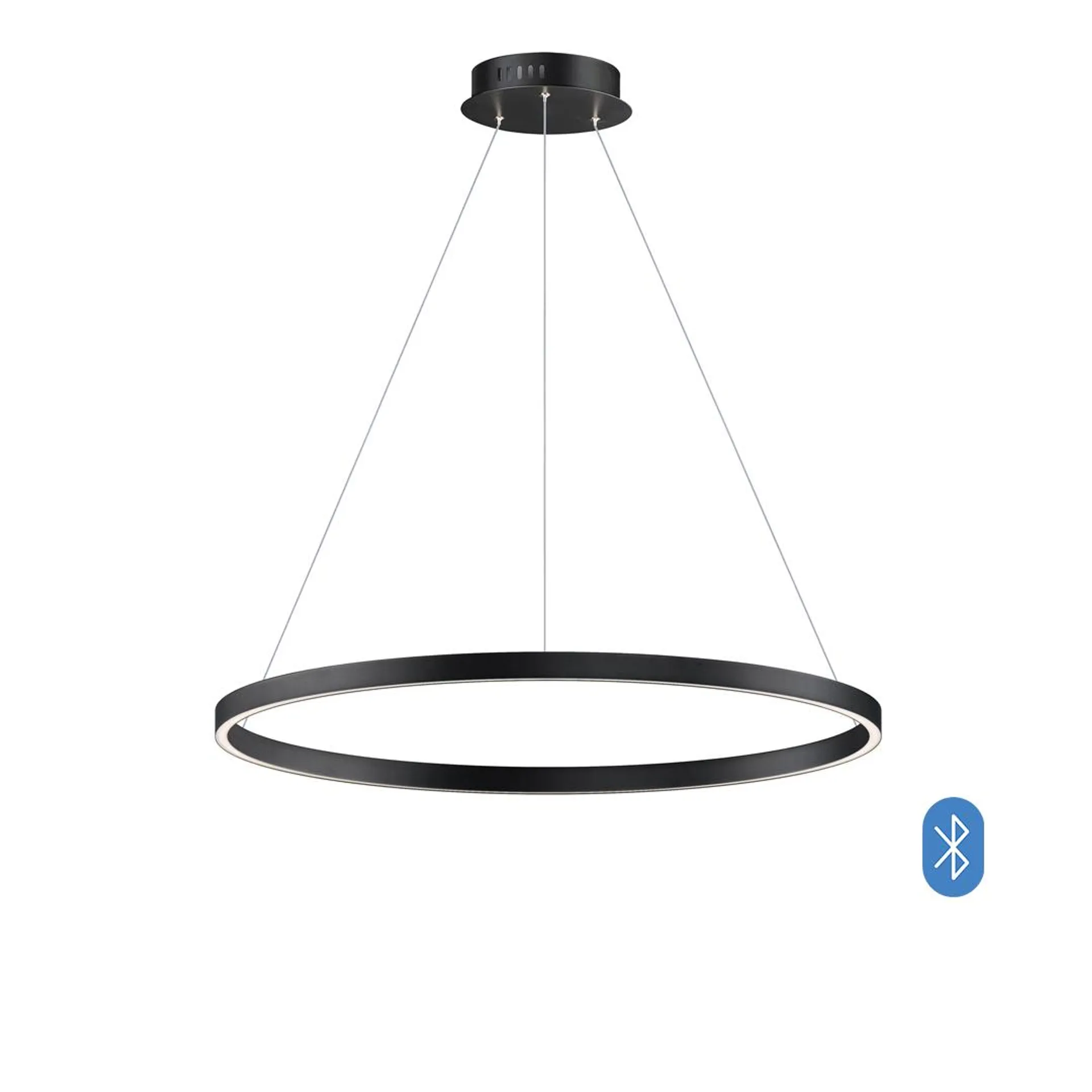 Lámpara led de techo colgante con Bluetooth Groove 1 aro