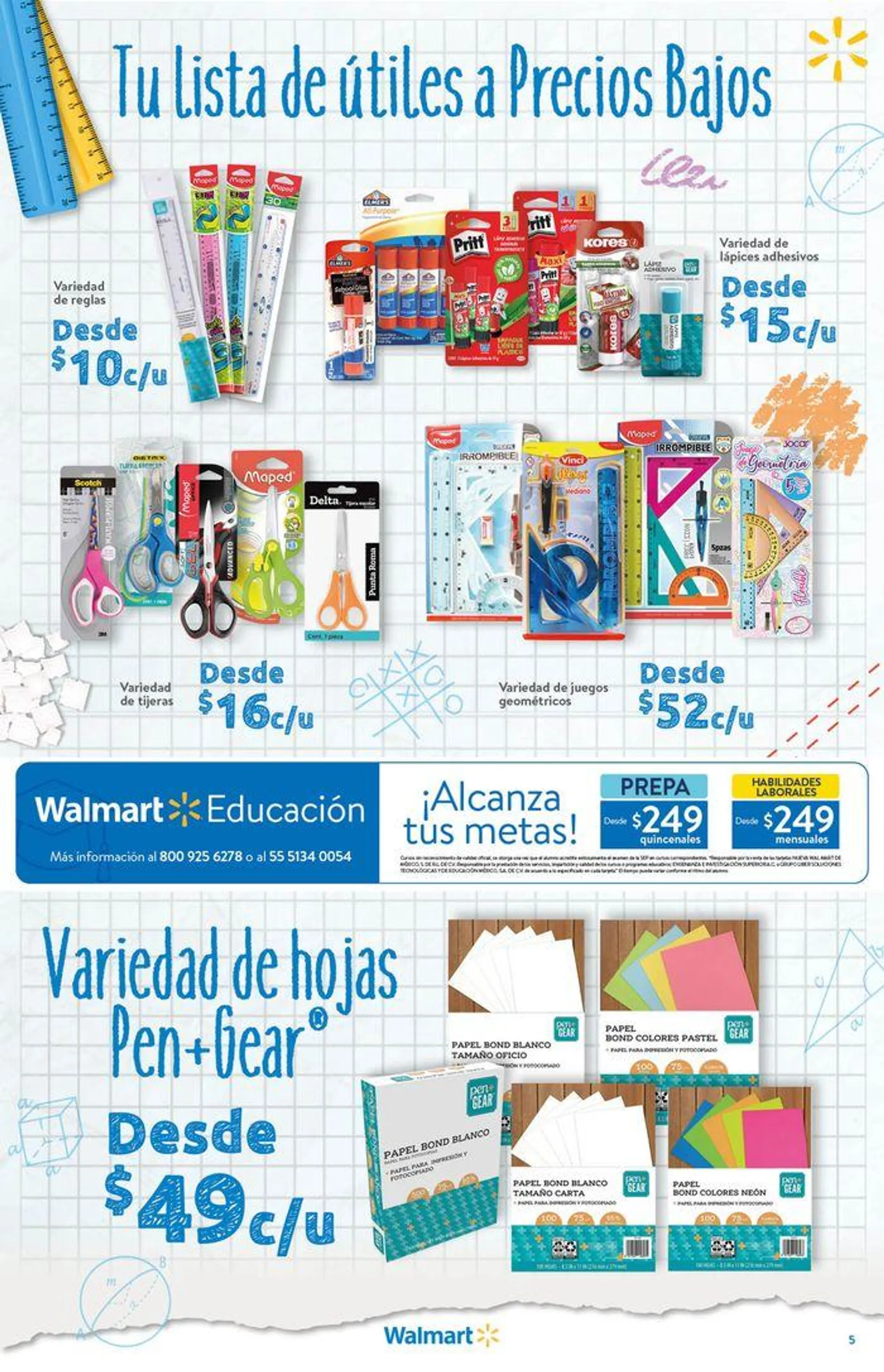 Catálogo de Walmart - Back to School 16 de agosto al 17 de septiembre 2024 - Pagina 5