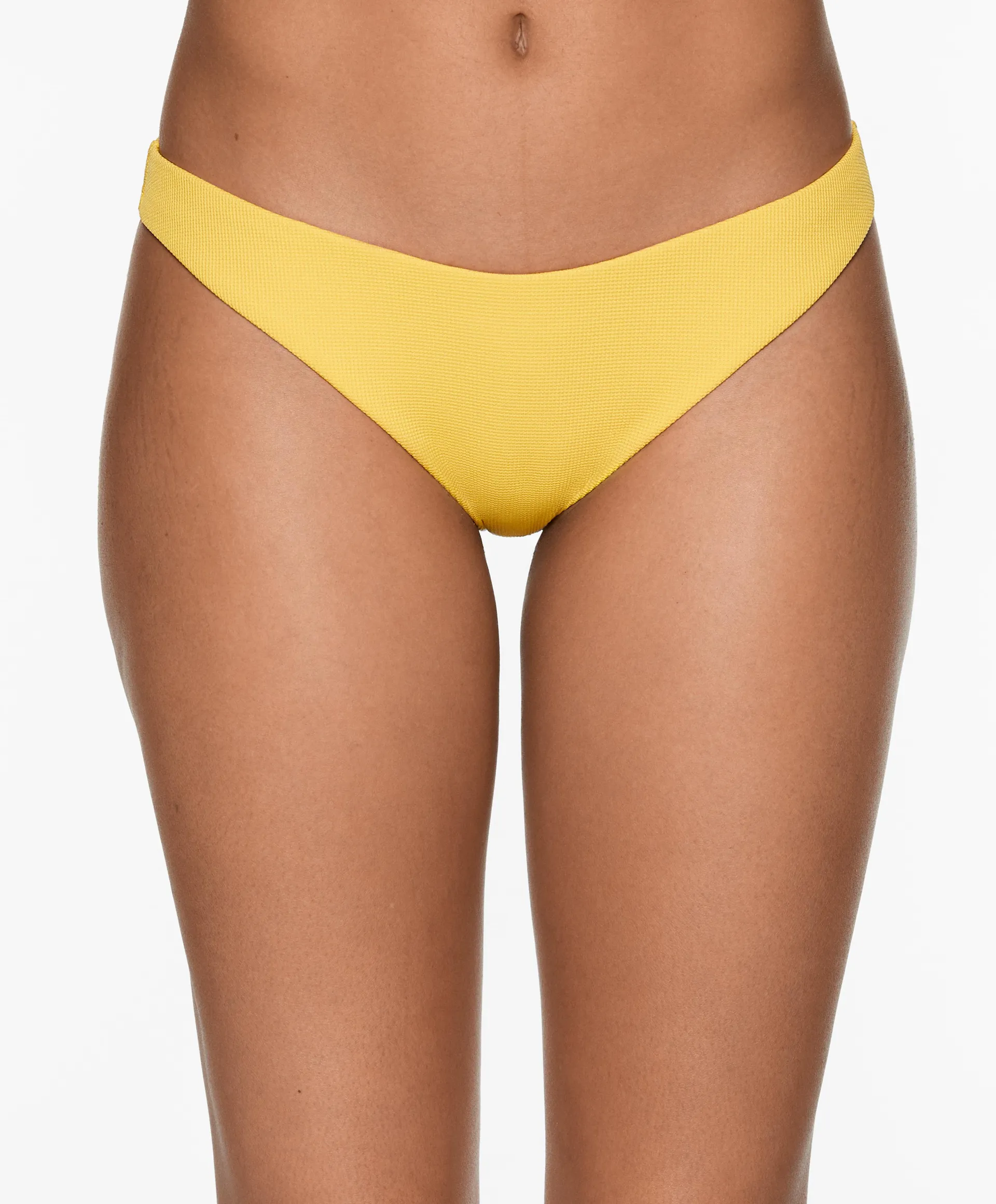 Parte inferior de bikini media corte U piqué