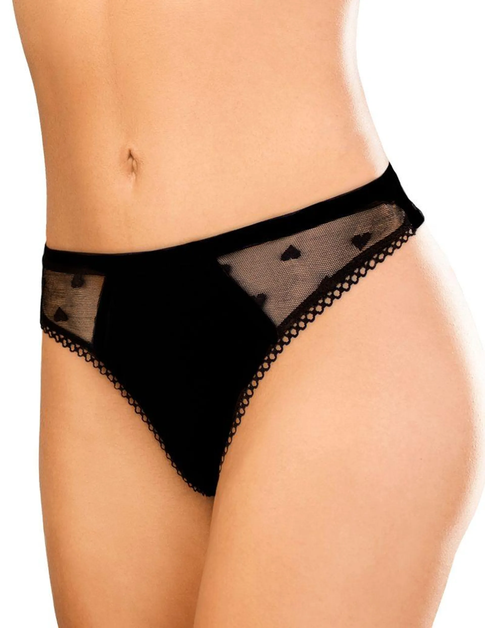 Tanga con detalles transparentes Vicky Form 10677