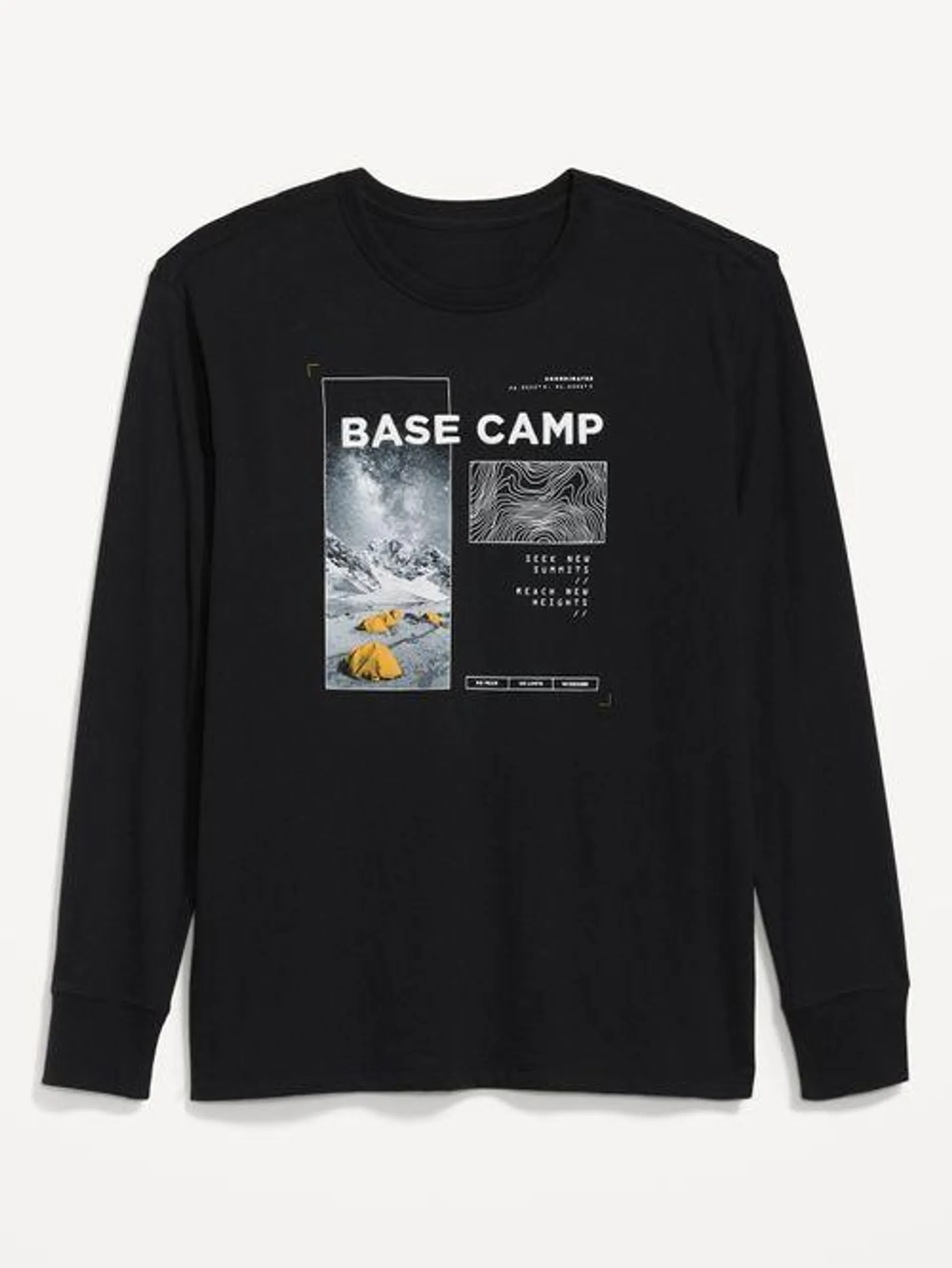 Playera de manga larga con estampado gráfico Old Navy para Hombre