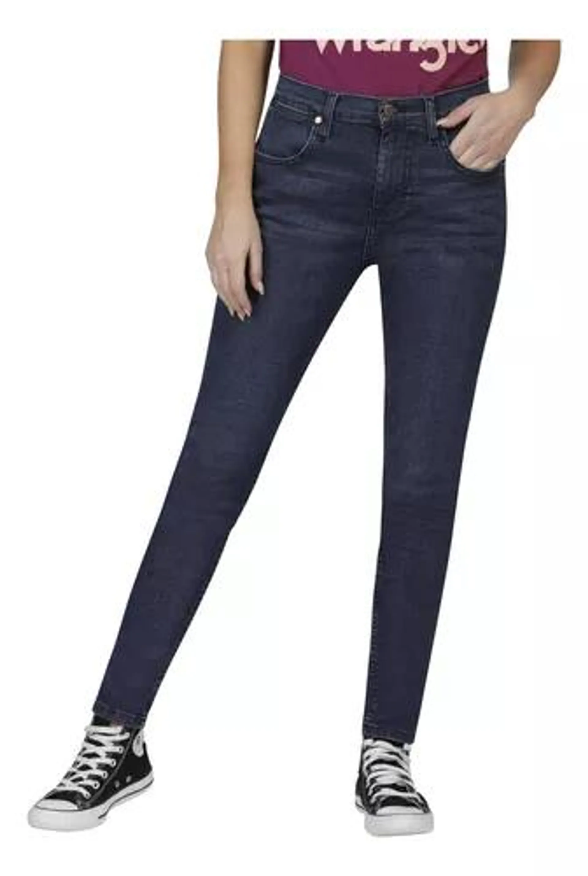 Pantalón Jeans Skinny Cintura Alta Wrangler Mujer 618