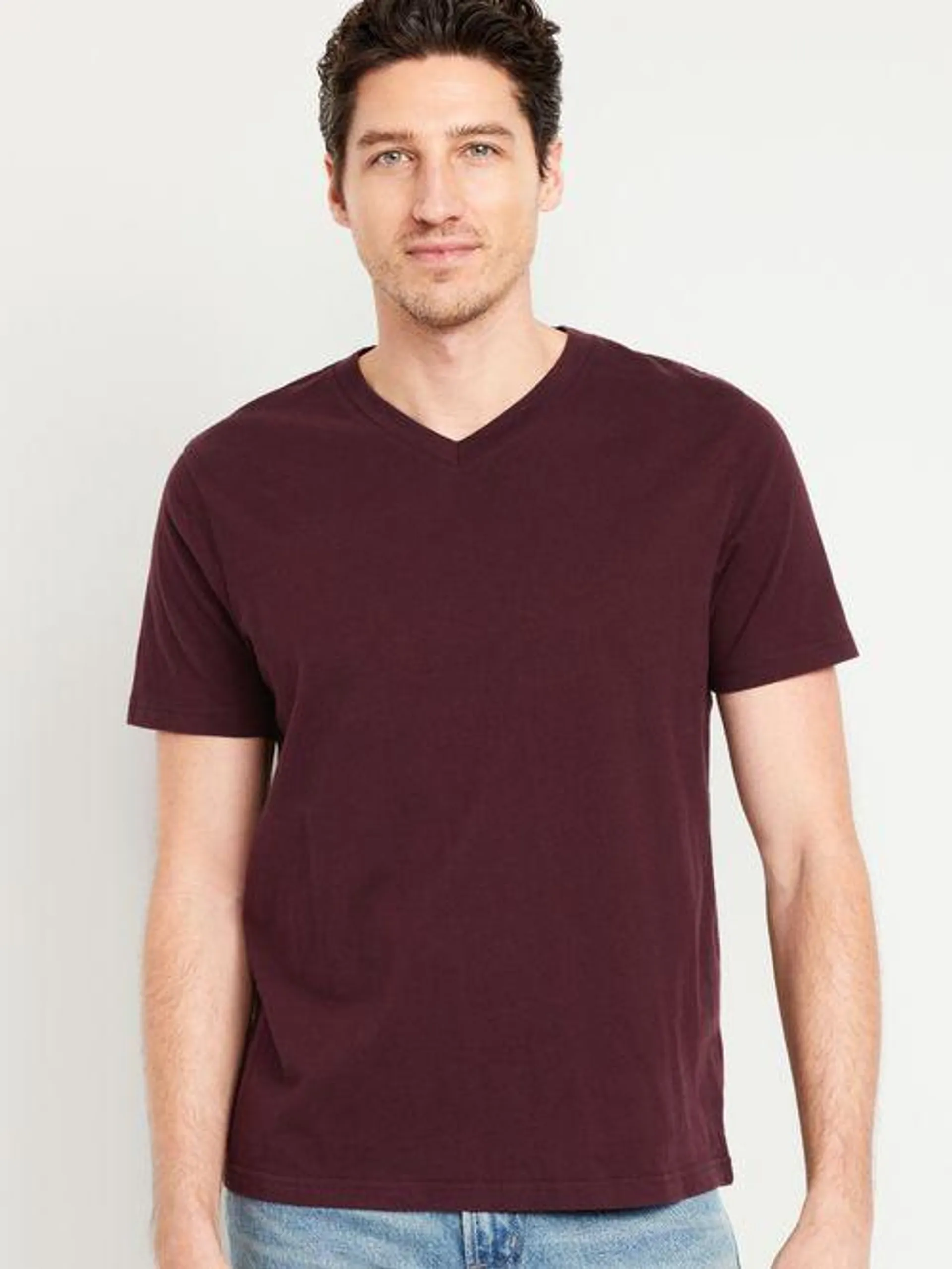 Playera de cuello en V Old Navy