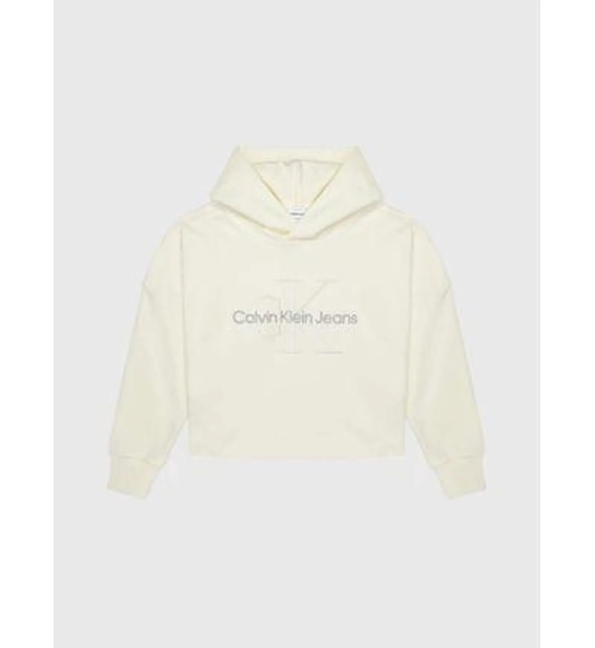 Sudadera Calvin Klein Monograma Niña Beige