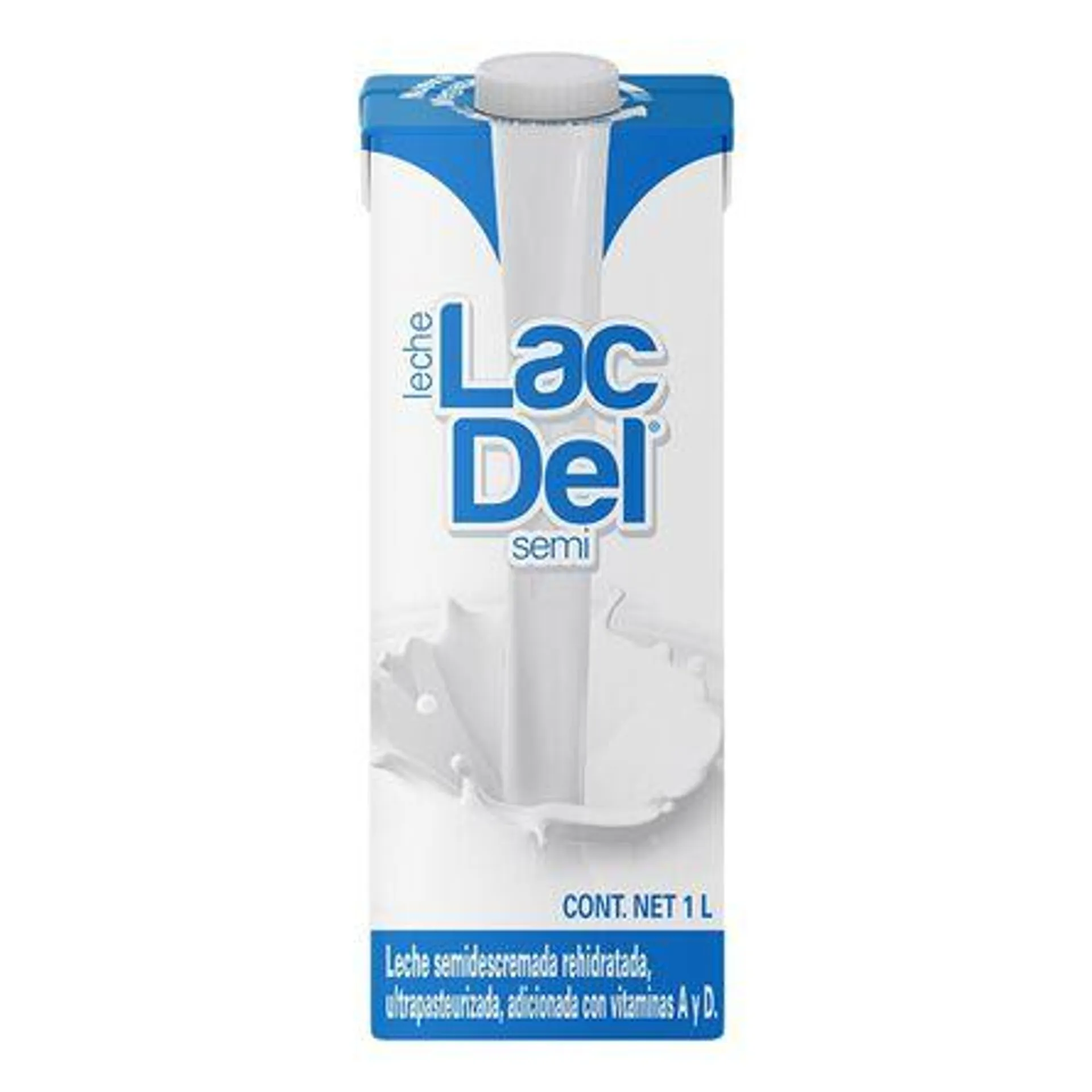 Leche Lac Del Semidescremada 1 L