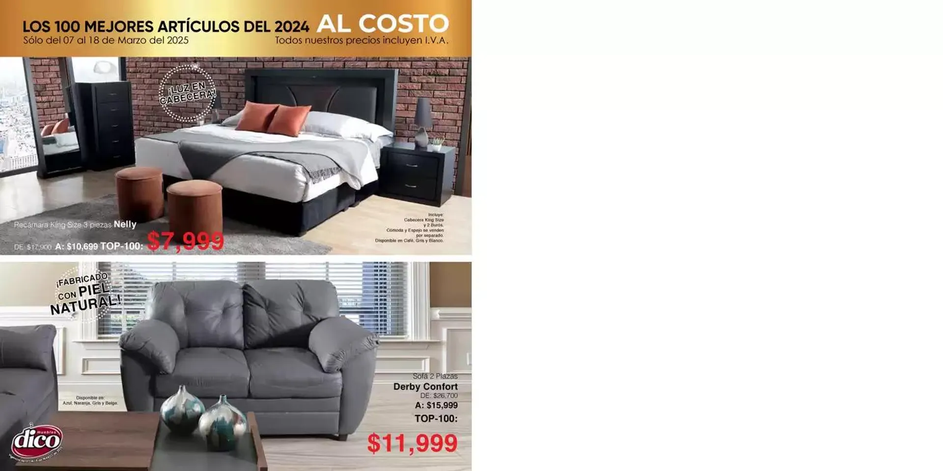Catálogo de Muebles Dico Top 100 Centro 2025 7 de marzo al 18 de marzo 2025 - Pagina 2