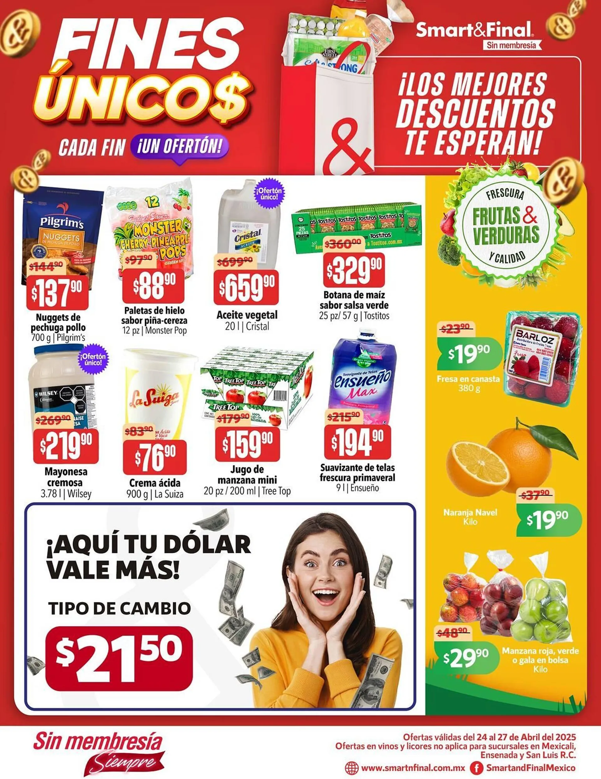 Catálogo de Catálogo Smart & Final 24 de abril al 27 de abril 2025 - Pagina 1