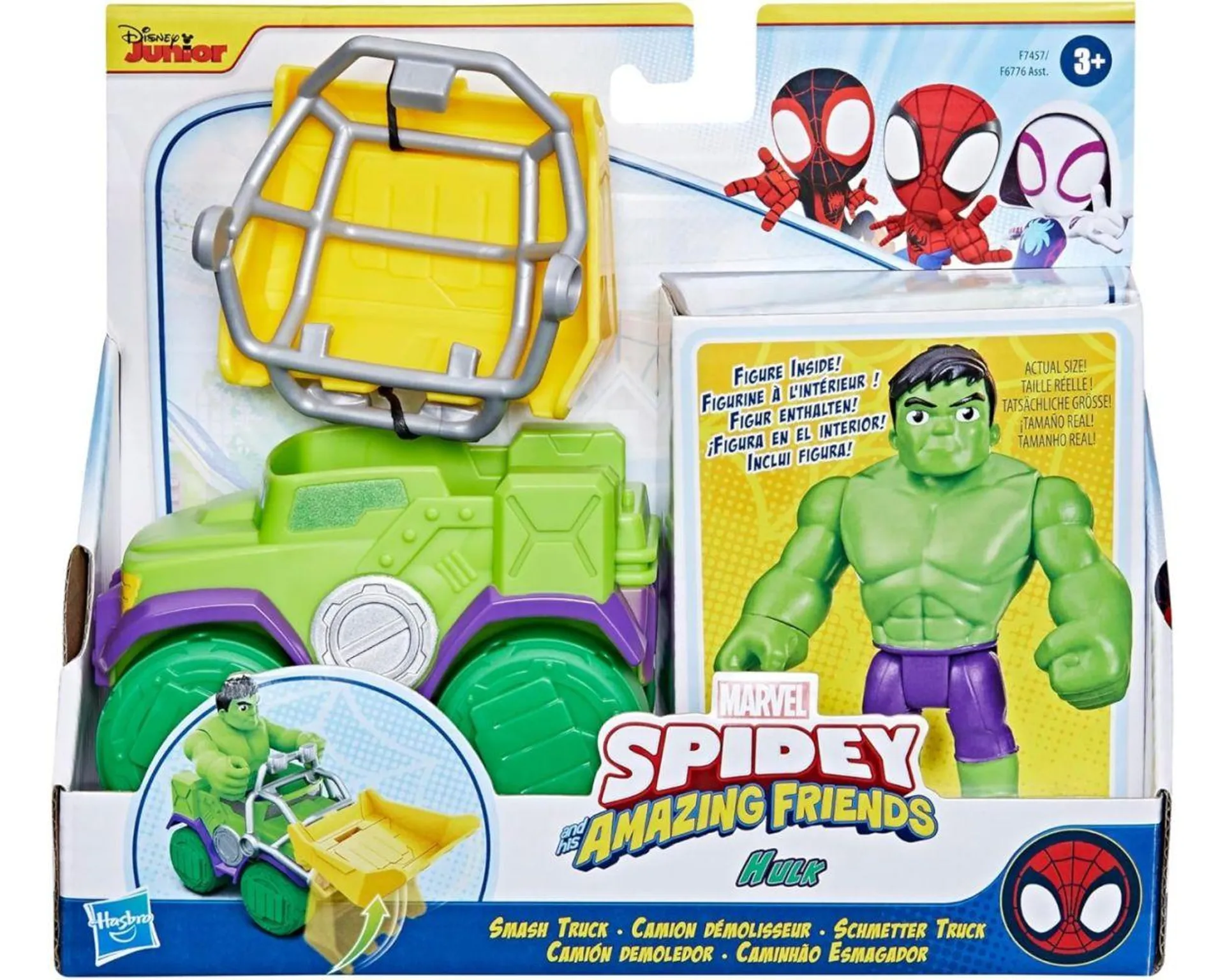 Marvel Spidey y su superequipo Set Hulk y Camión demoledor F7457