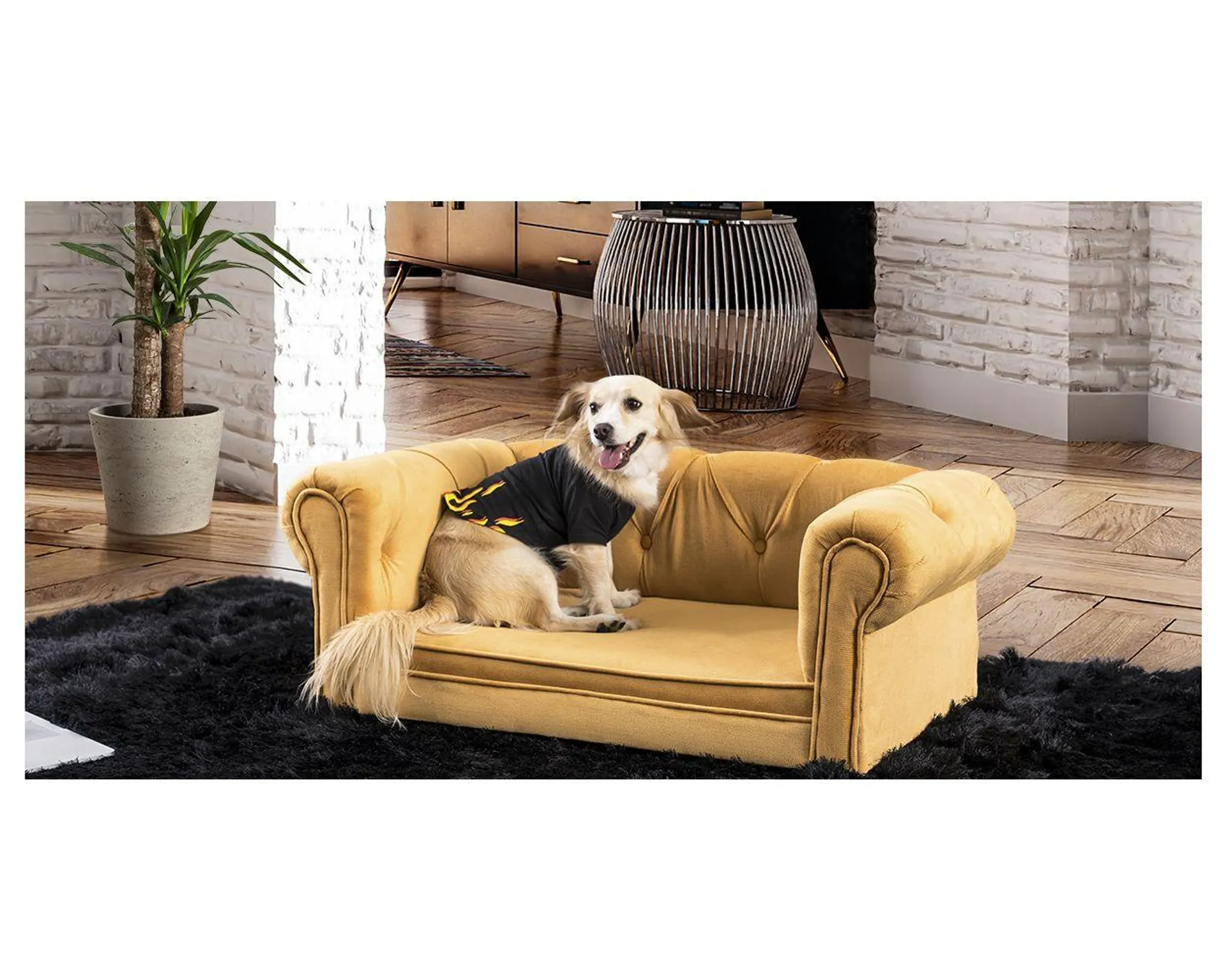 Cama Para Mascota Pet New Cantabria Amarillo