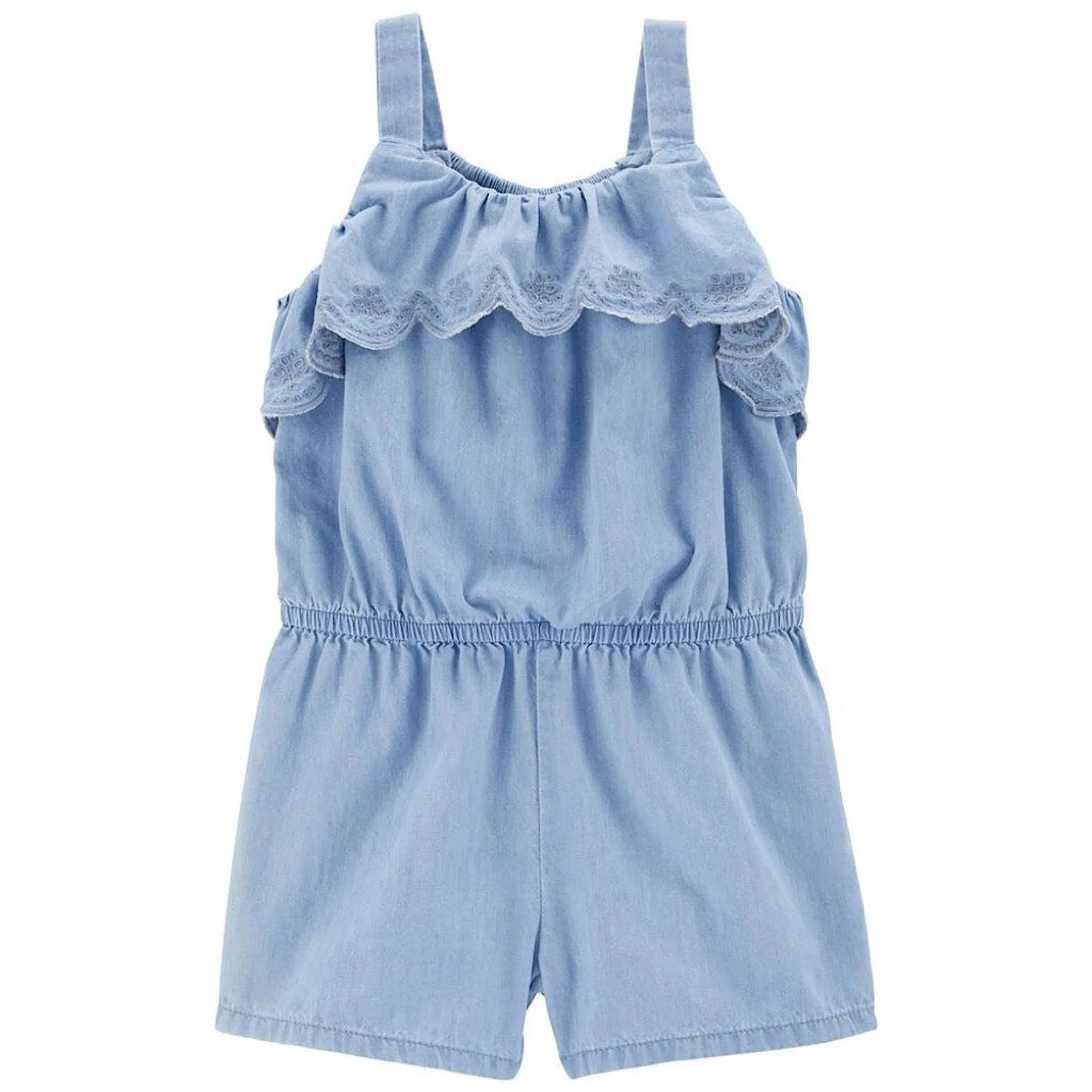 Jumpsuit Oshkosh de mezclilla para niña preescolar