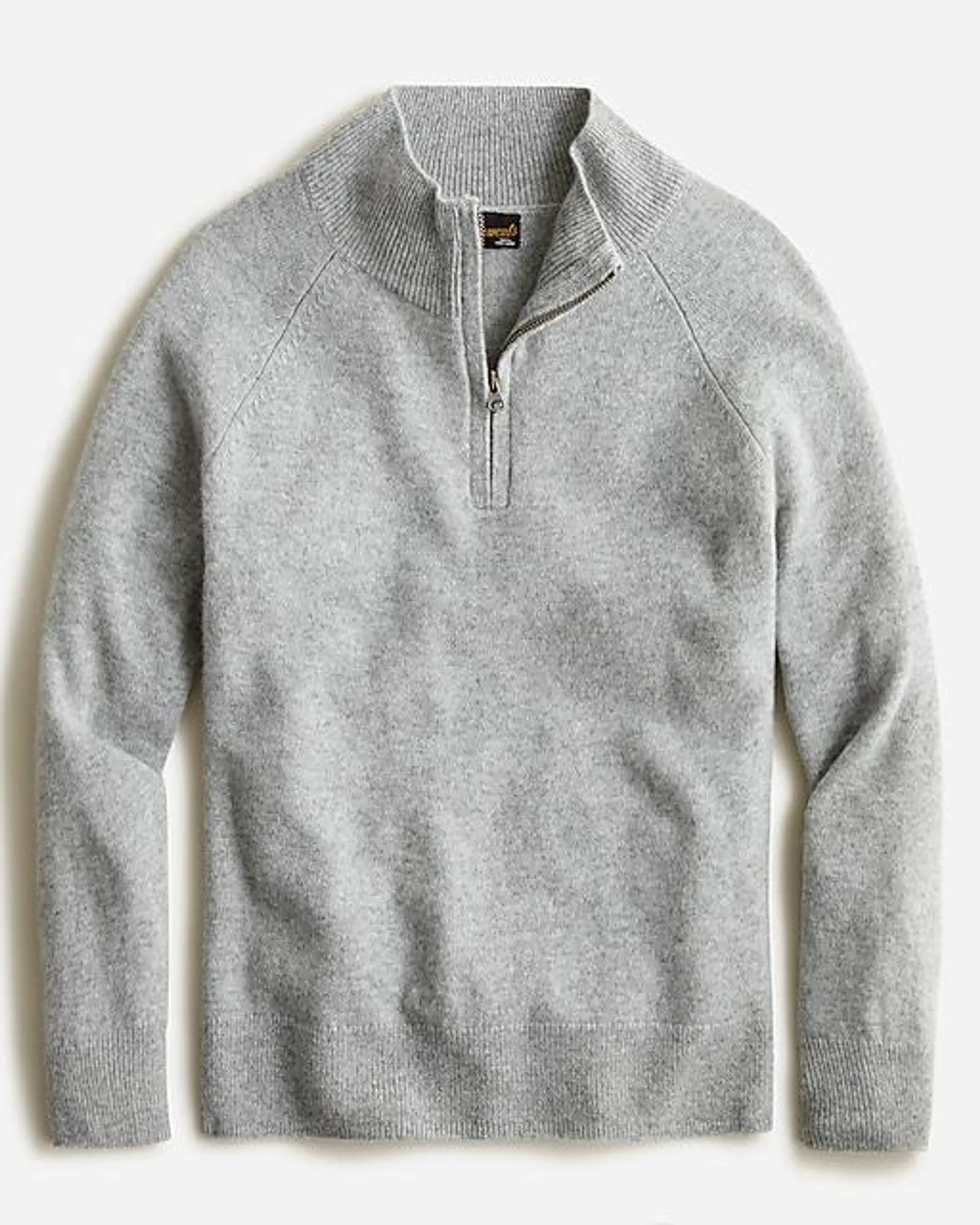 Kids' cashmere half-zip sweater