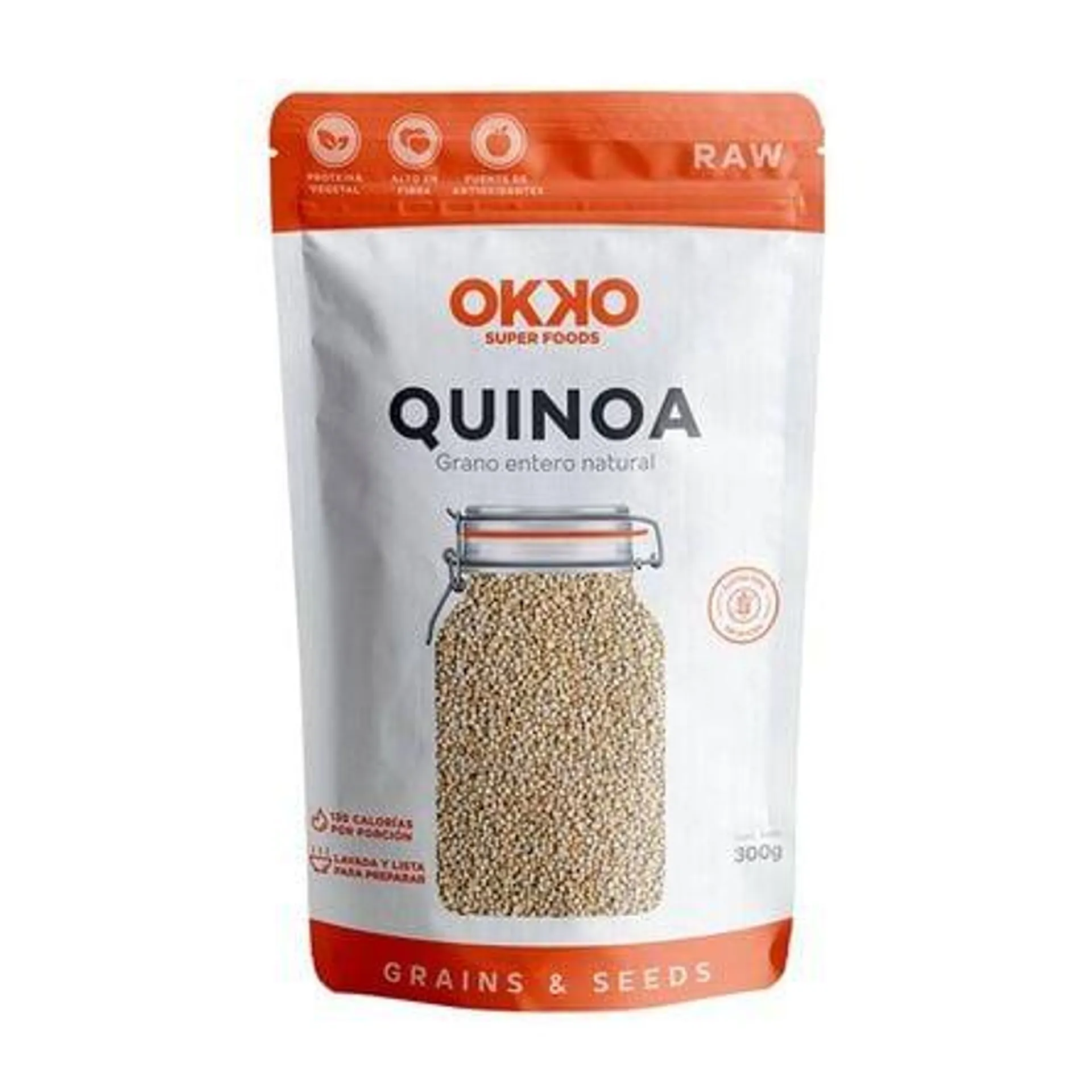 Quinoa Grano Entero Natural Okko 300 Gr