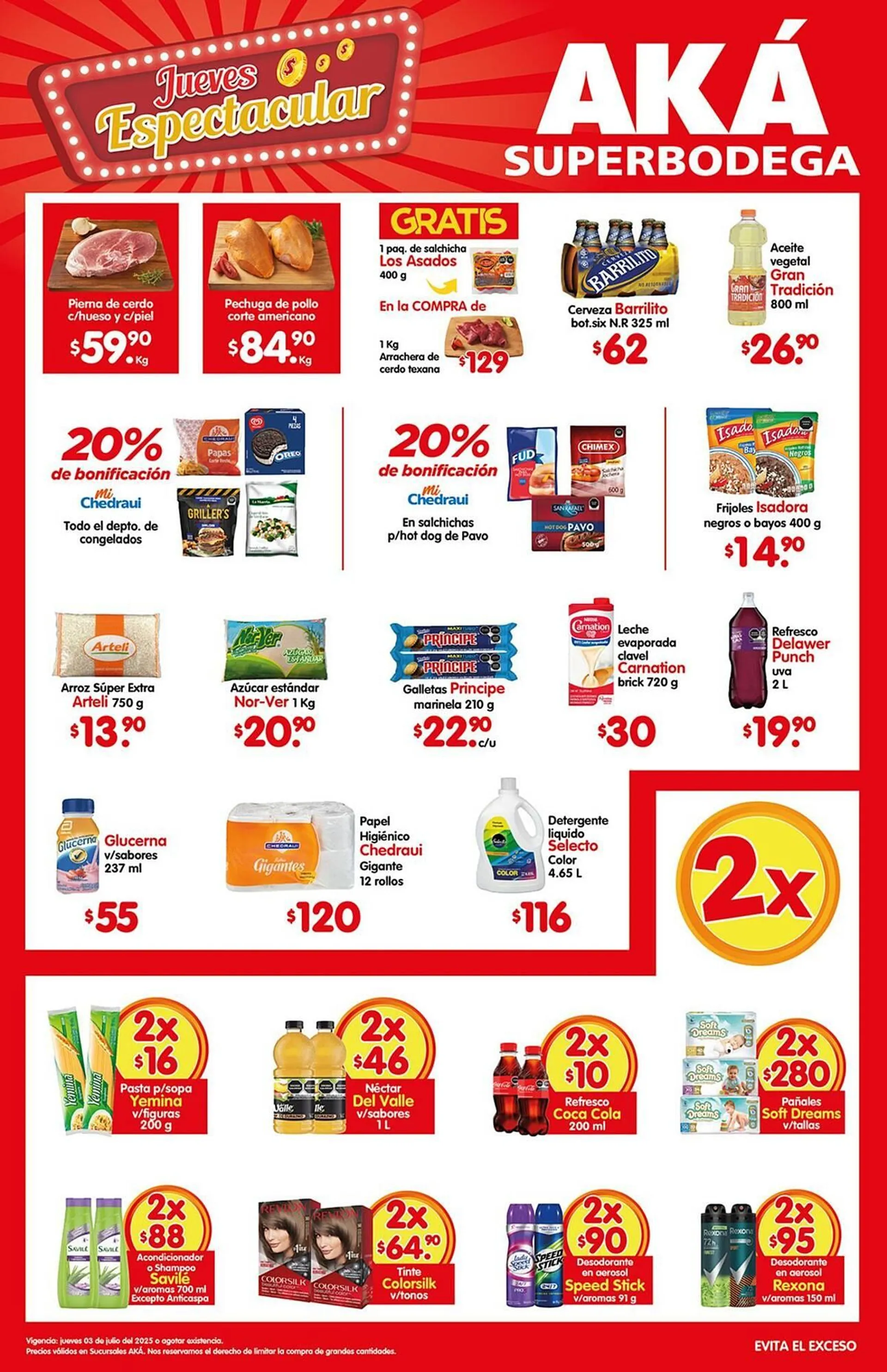 Catálogo de Catálogo AKÁ Superbodega 3 de julio al 3 de julio 2025 - Pagina 1