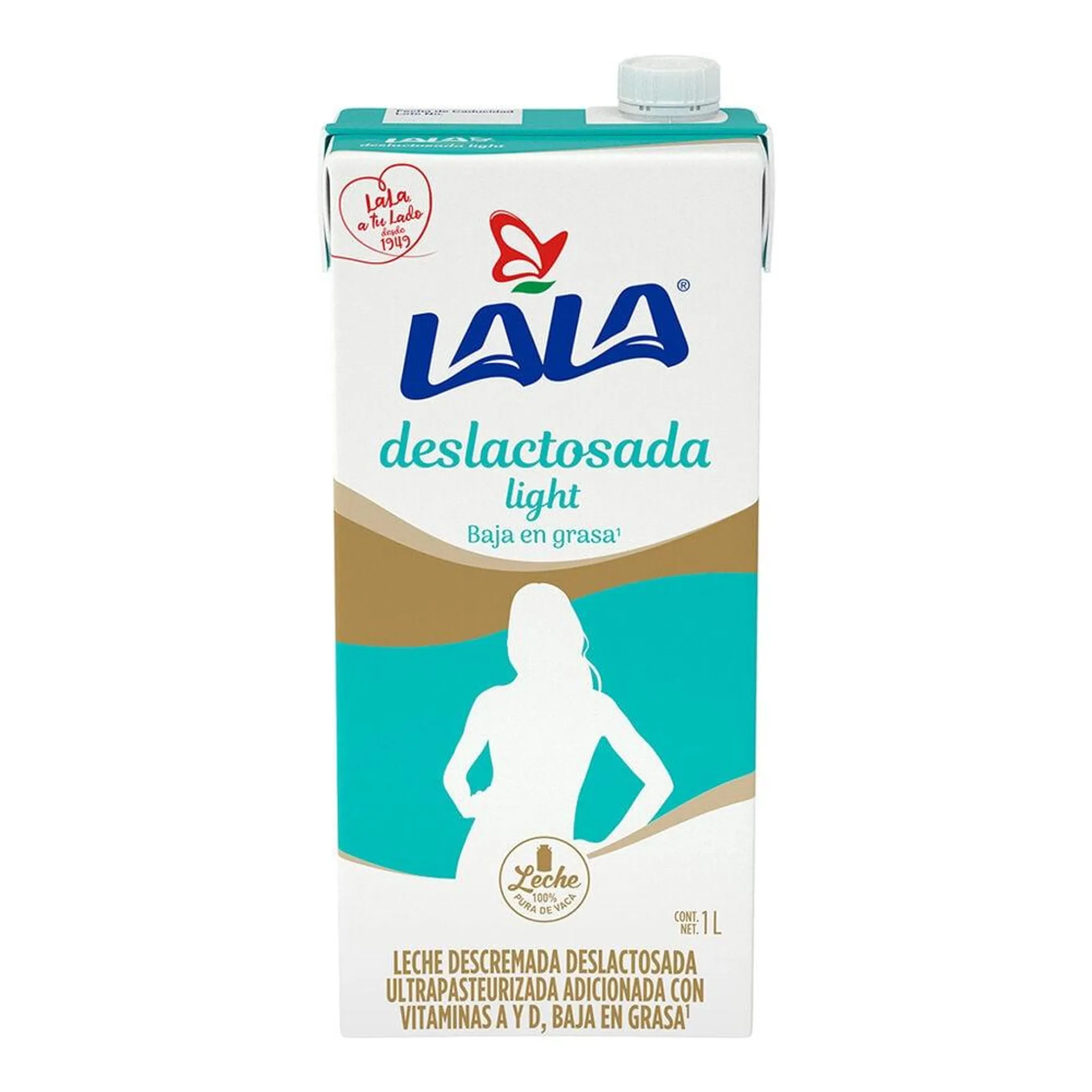 Leche UHT Deslactosada Light Lala 12/1 L