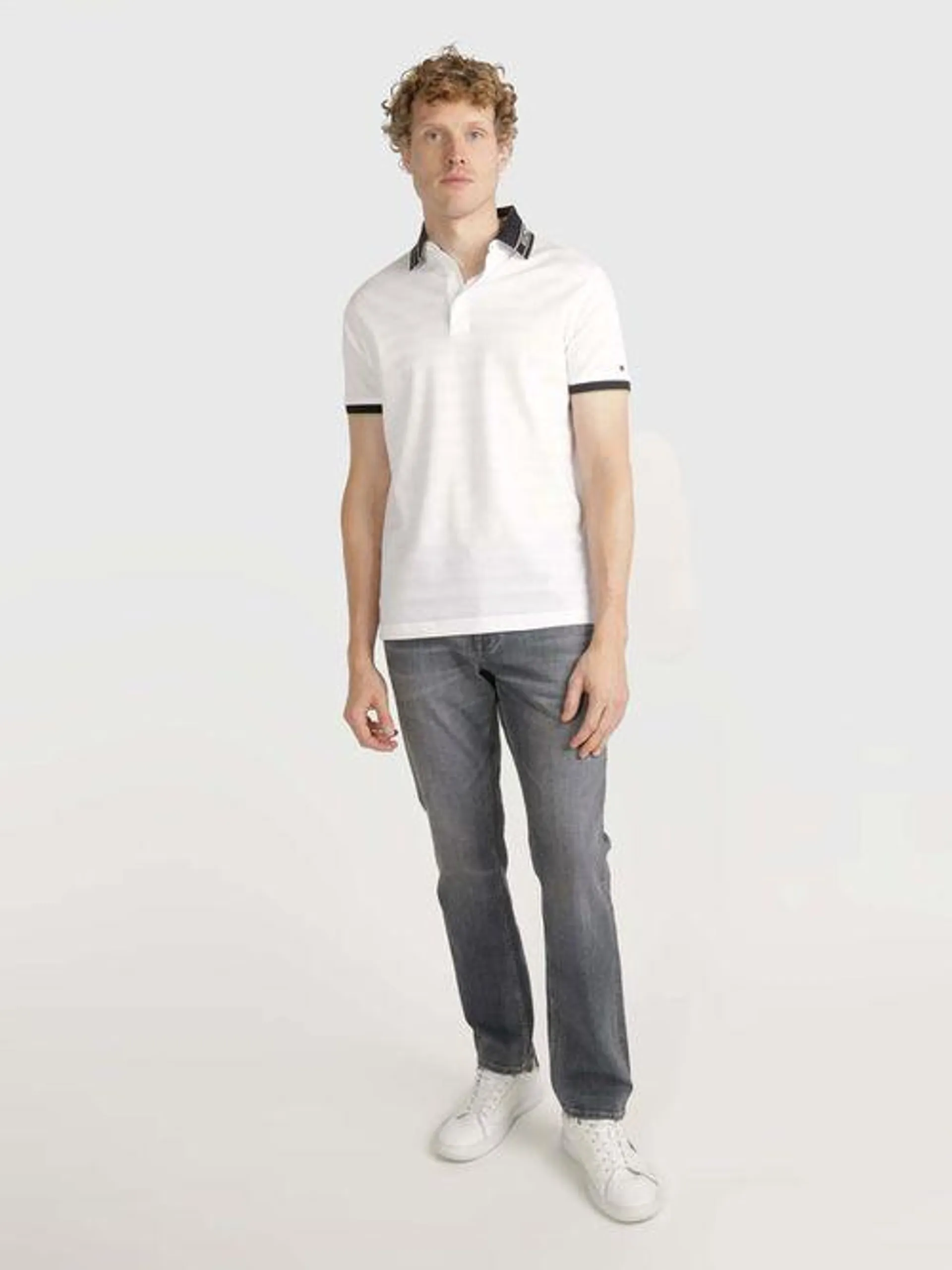 Polo tommy hilfiger con franjas a tono de hombre de hombre Tommy Hilfiger