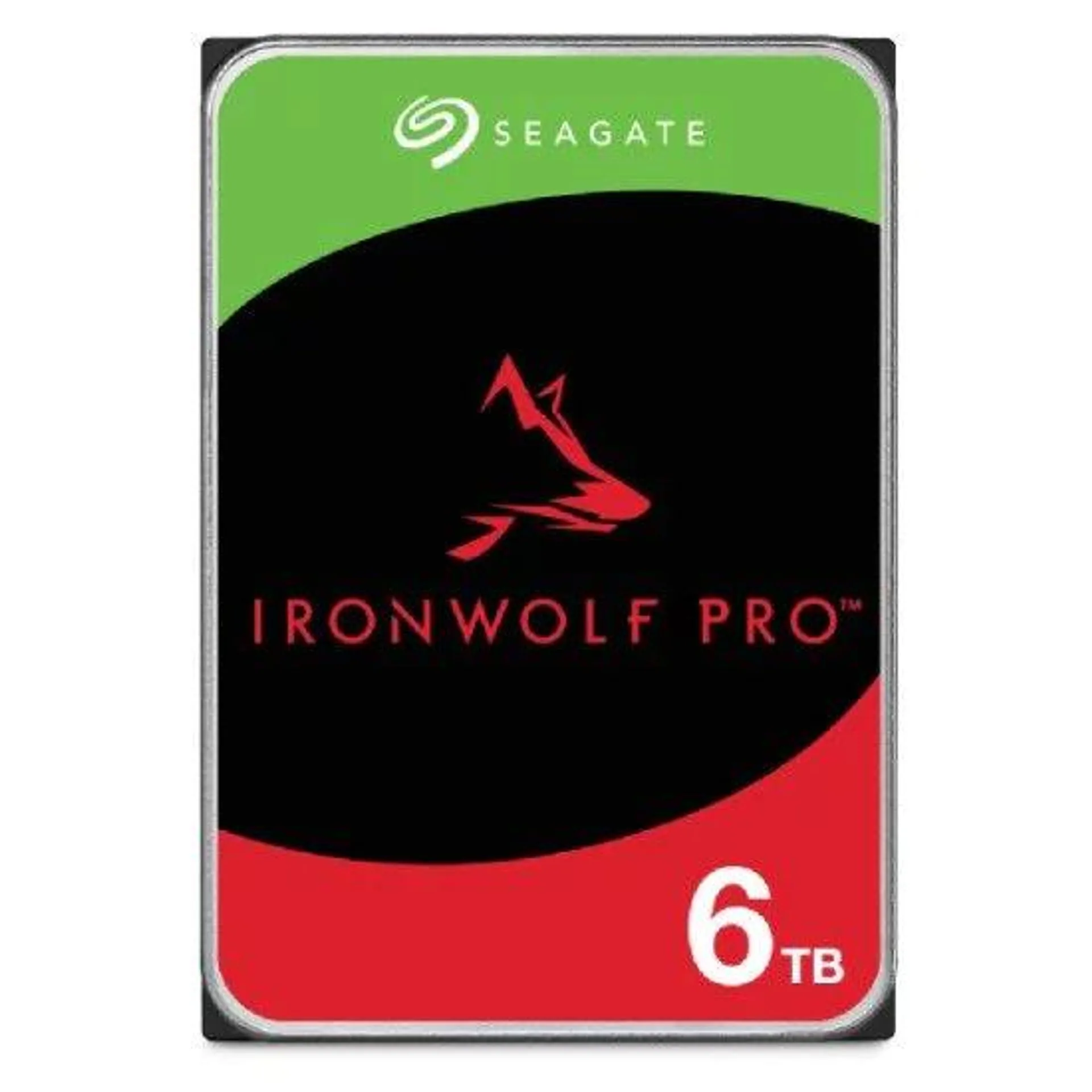 Disco Duro Interno 6TB SEAGATE IRONWOLF PRO SATA III/6 Gb/s/7200RPM/256MB/3.5", ST6000NT001.