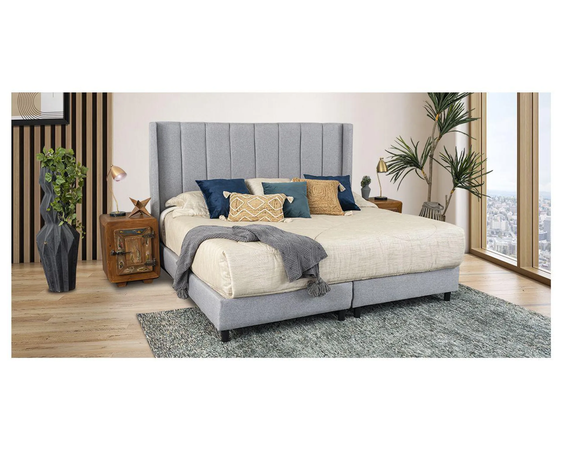 Cama King Size Merea Plata