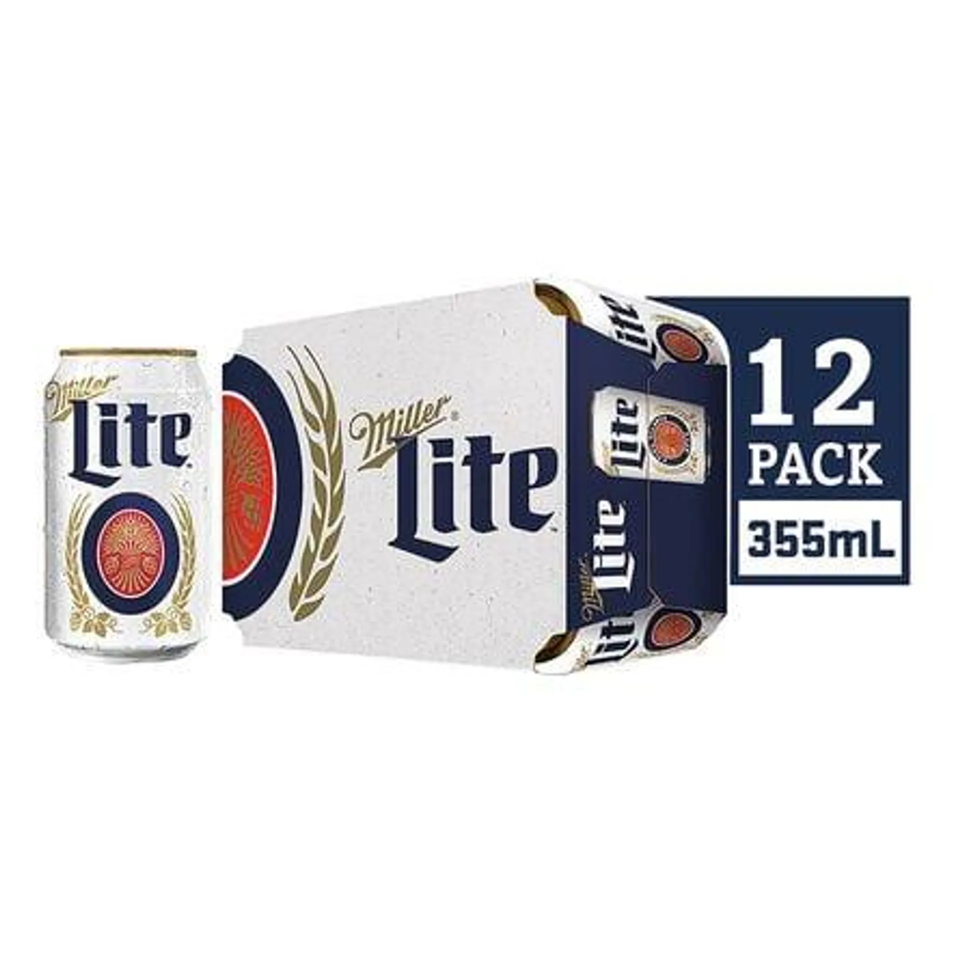 Cerveza Miller Lite 12 Pack Lata 355 Ml