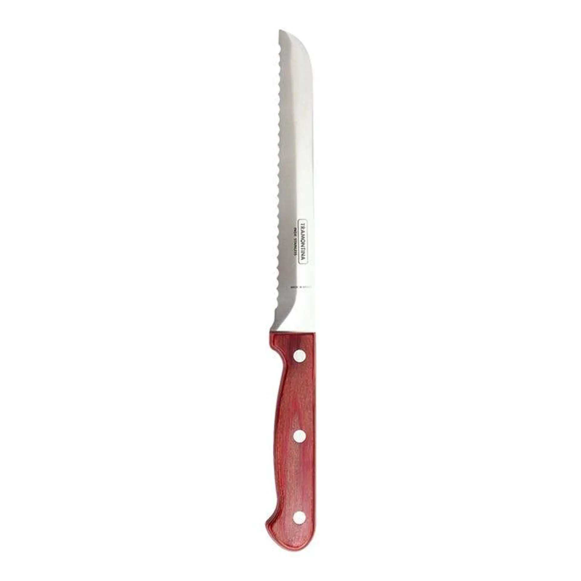 Cuchillo de acero inoxidable para pan 7" Polywood Tramontina