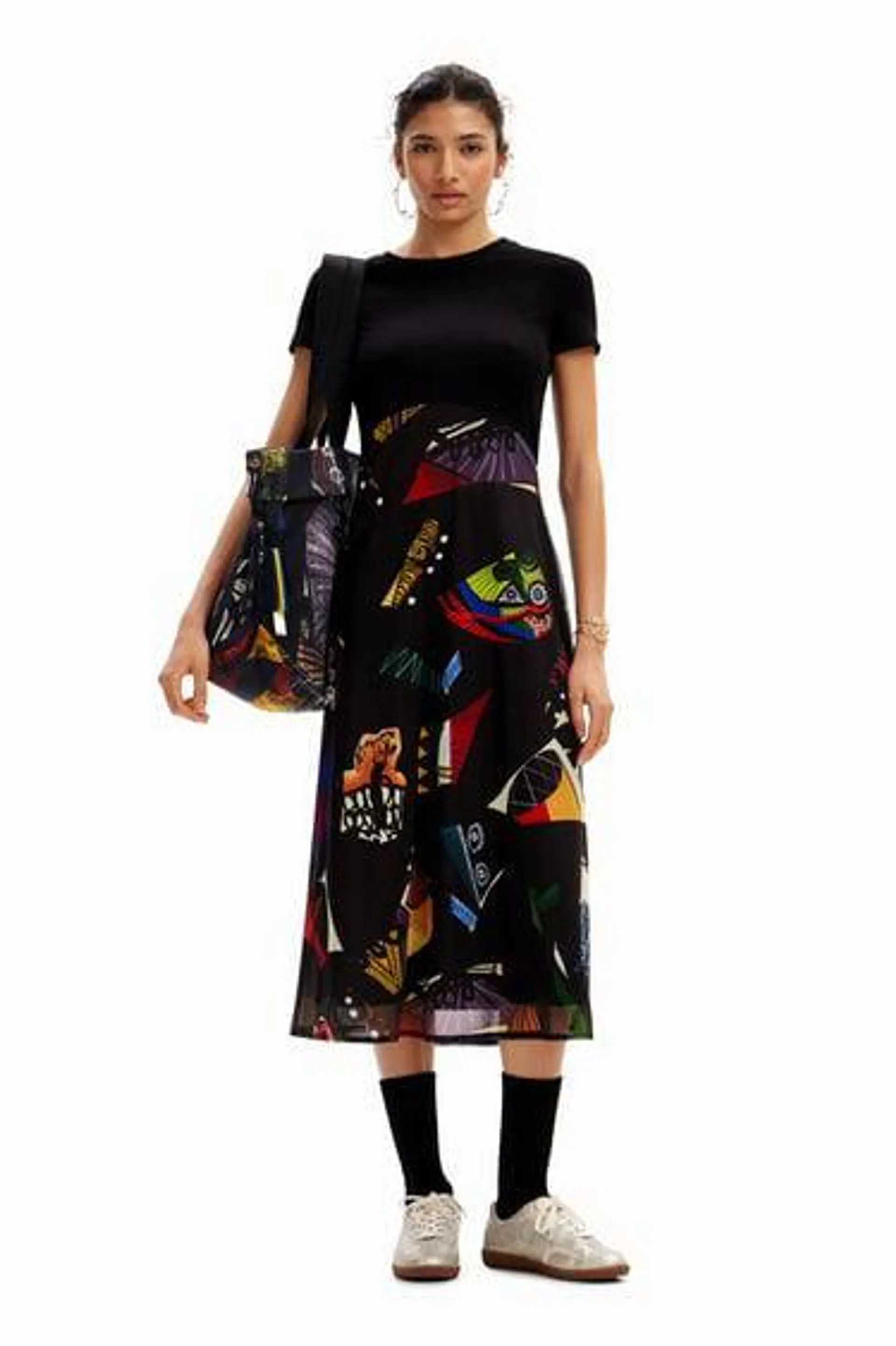 Vestido midi combinado M. Christian Lacroix