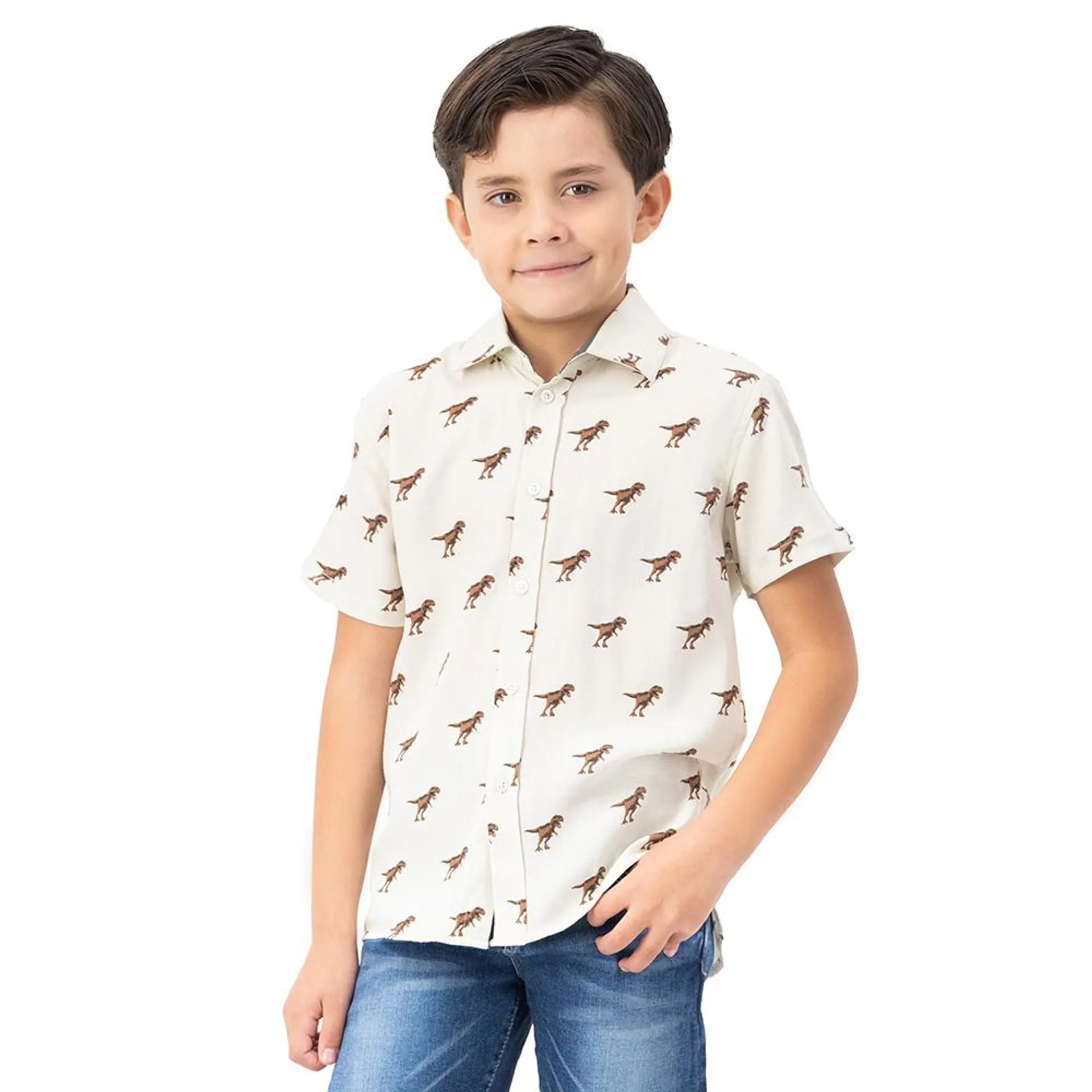 Camisa Hummo Niño Estampado Dinosaurios