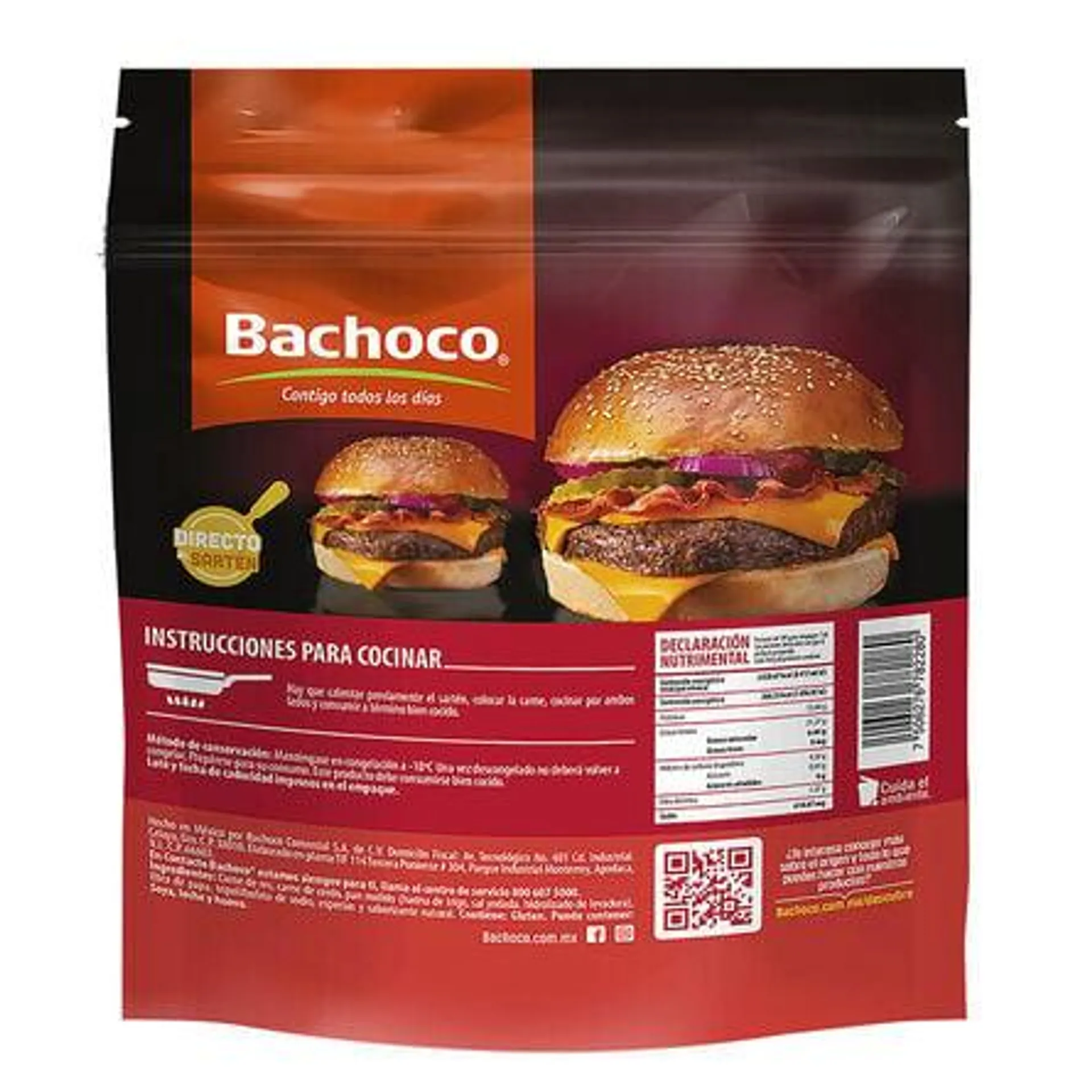 Hamburguesa de Sirloin Bachoco 904 g