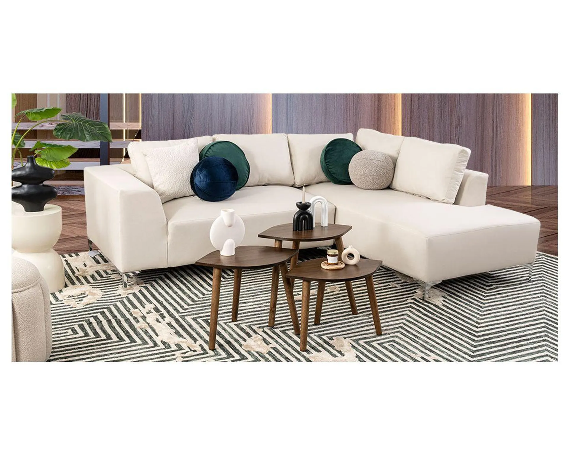 Sala Modular Derecha Emily New Beige