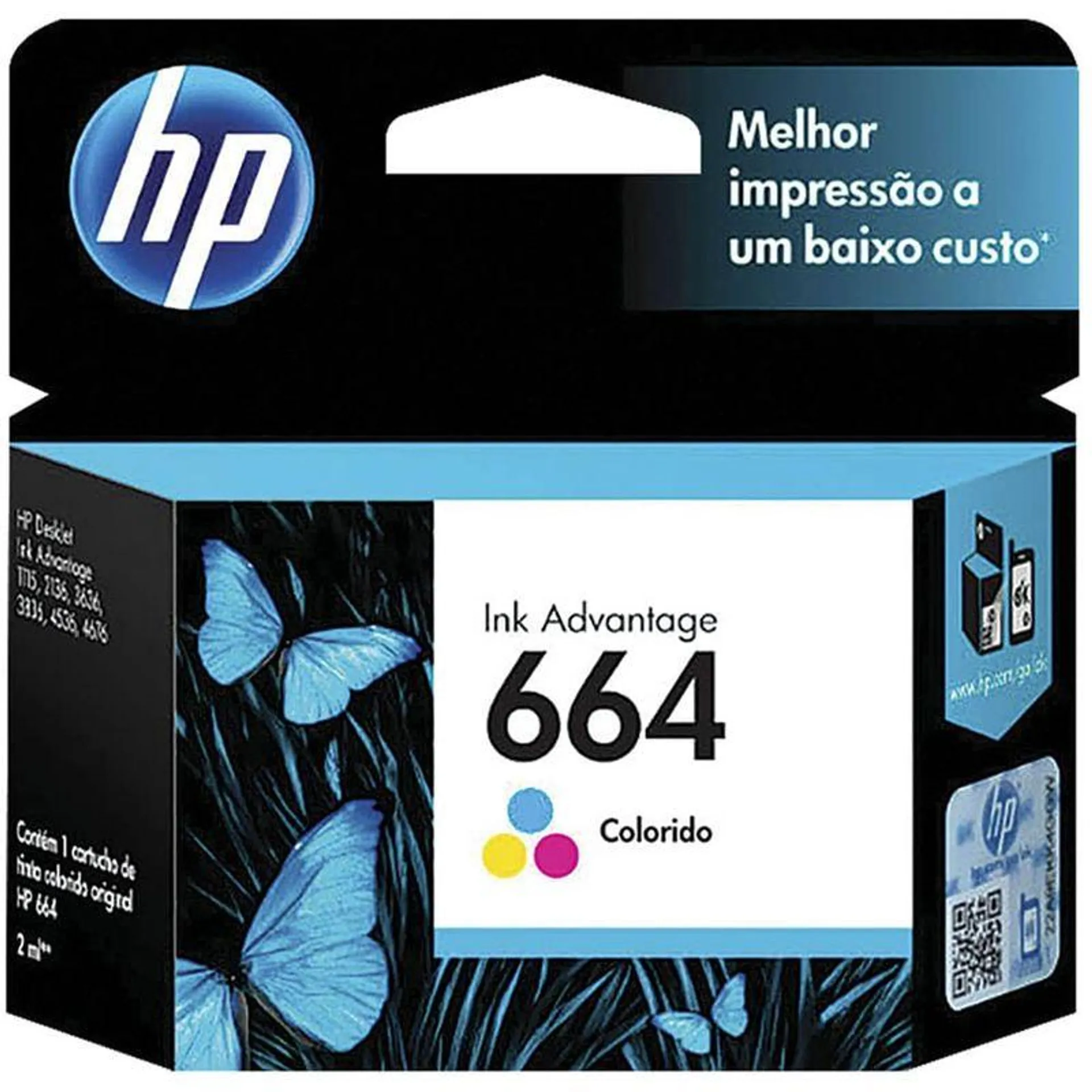 Tinta 664 Tricolor HP Compatible con 2675 / 3375 / 3787 / 1115