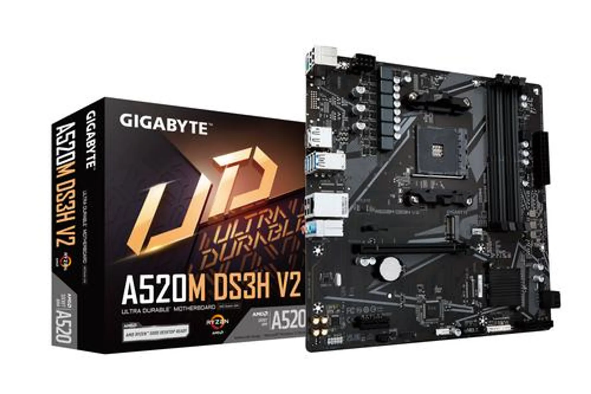 Tarjeta Madre Gigabyte A520M Ds3H V2 Socket Am4 Amd A520 128Gb Ddr4 Pci-E 3.0 Hdmi Micro-Atx