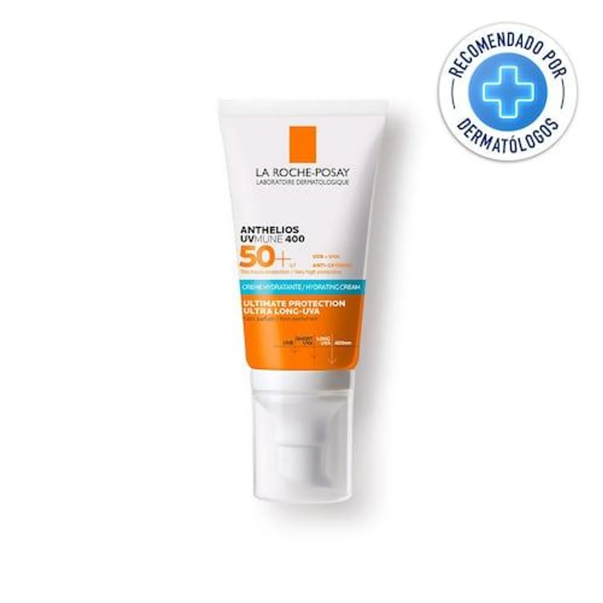 Protector Solar Facial La Roche Posay Anthelios UVMUNE 400 Crema Hidratante FPS50+ 50ml