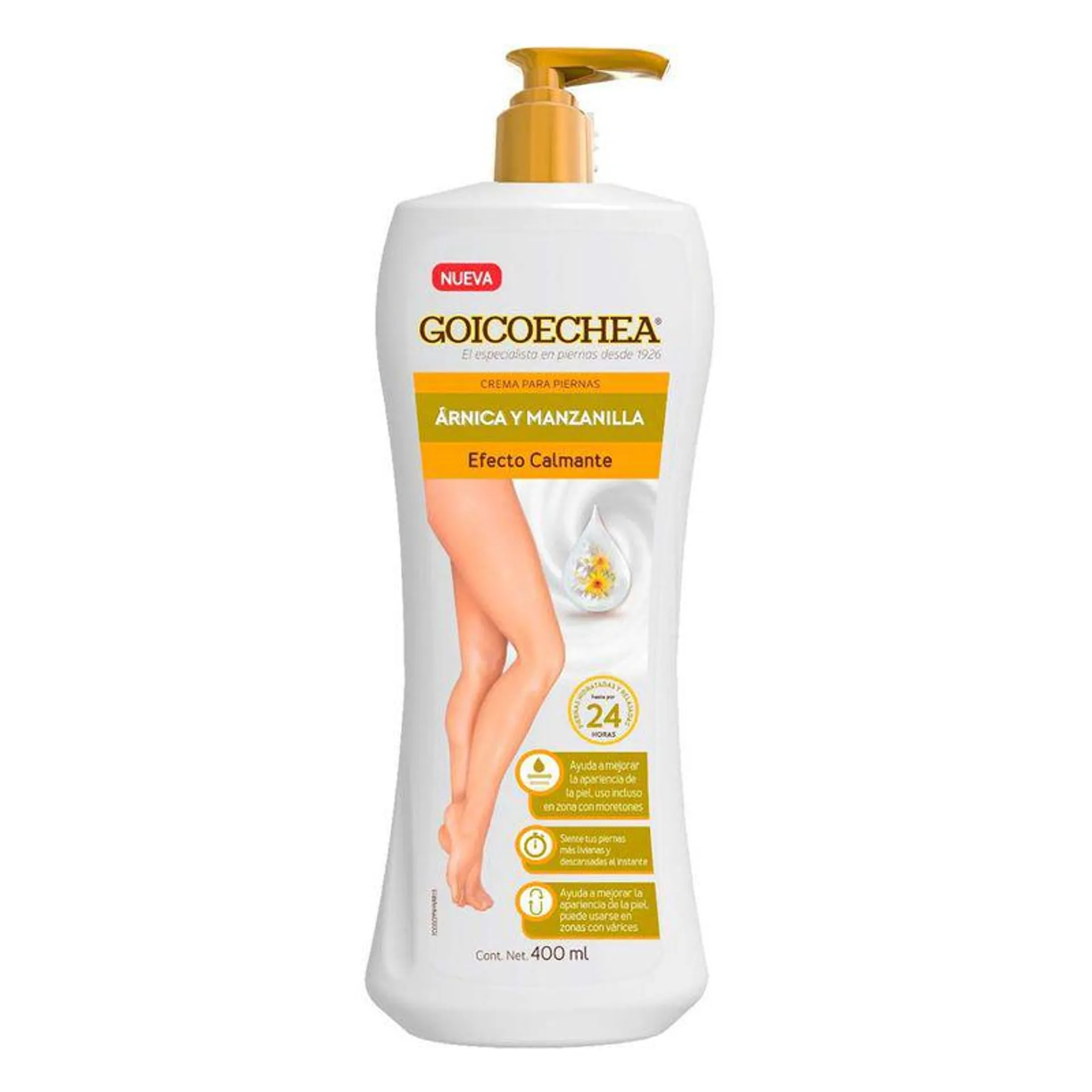 Crema para Piernas Goicoechea Calmante Árnica y Manzanilla 400ml