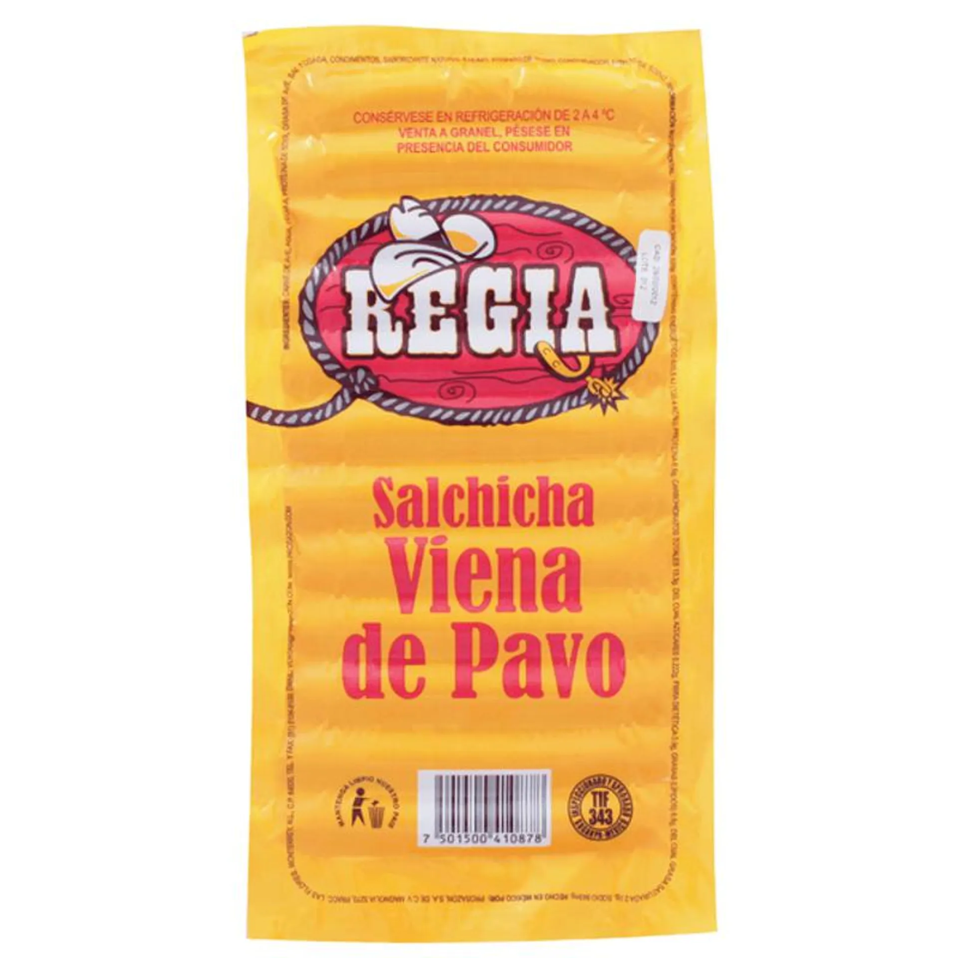 Salchicha de Pavo Viena 1 Kg