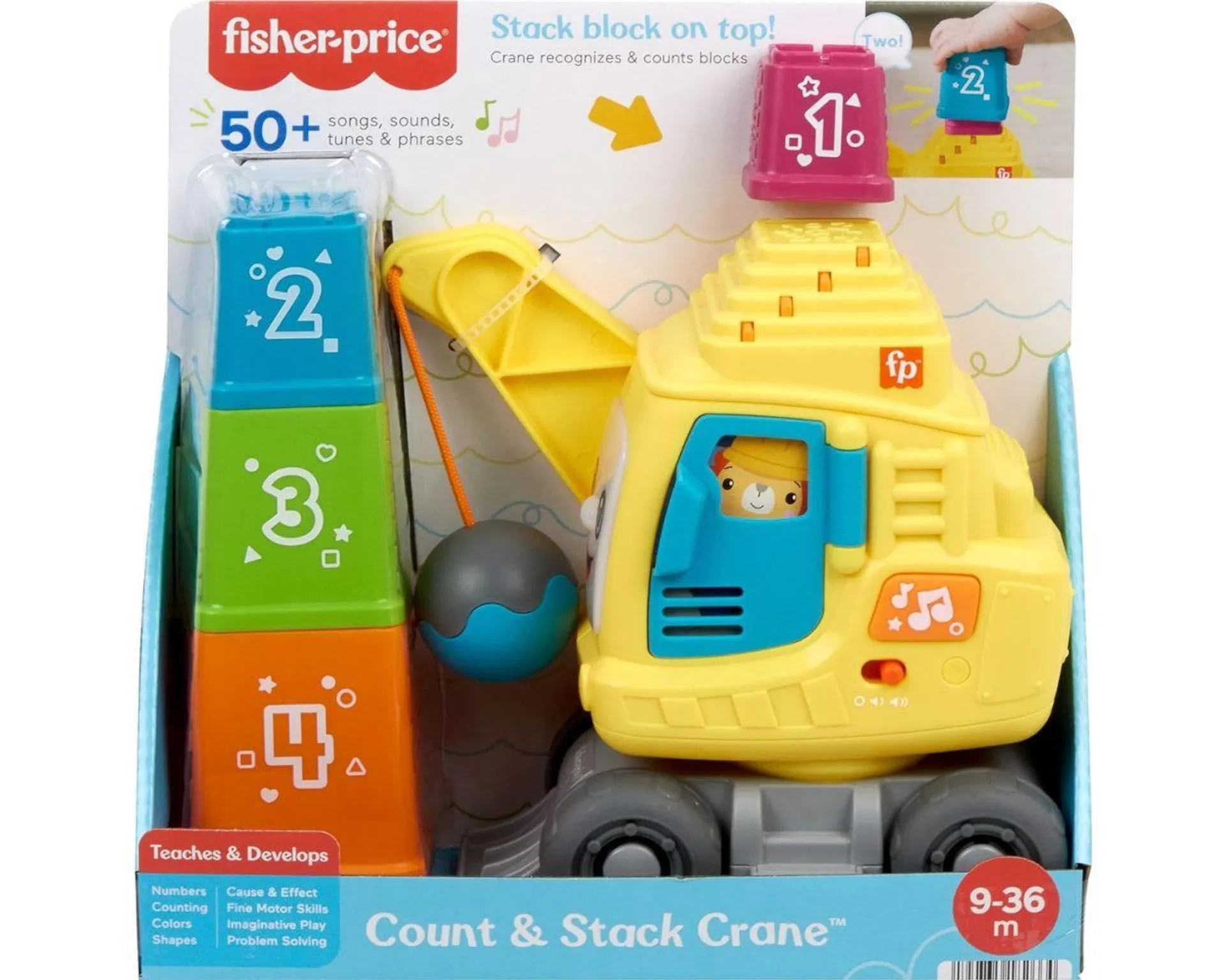 Fisher-Price Juguete de aprendizaje para bebés y niños pequeños con bloques