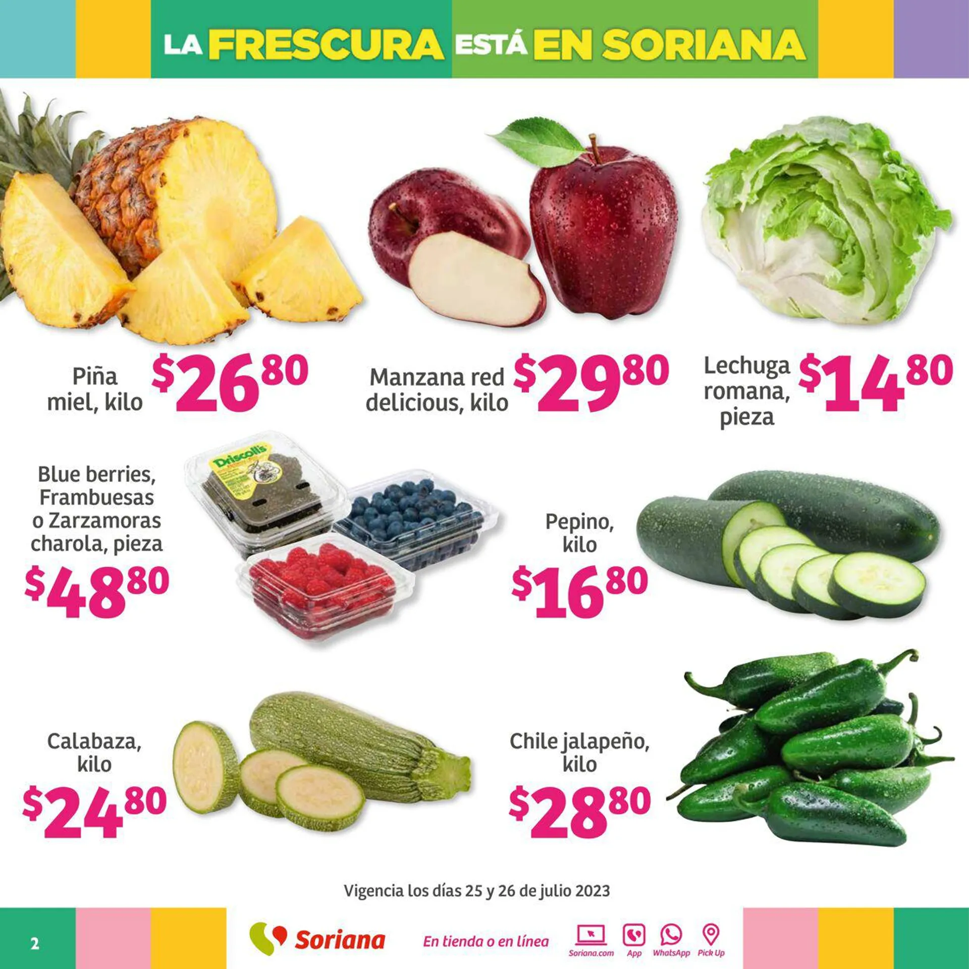 Catálogo de Soriana - Martes y Miércoles del Campo Híper Nacional Oferta actual 25 de julio al 27 de julio 2023 - Pagina 2