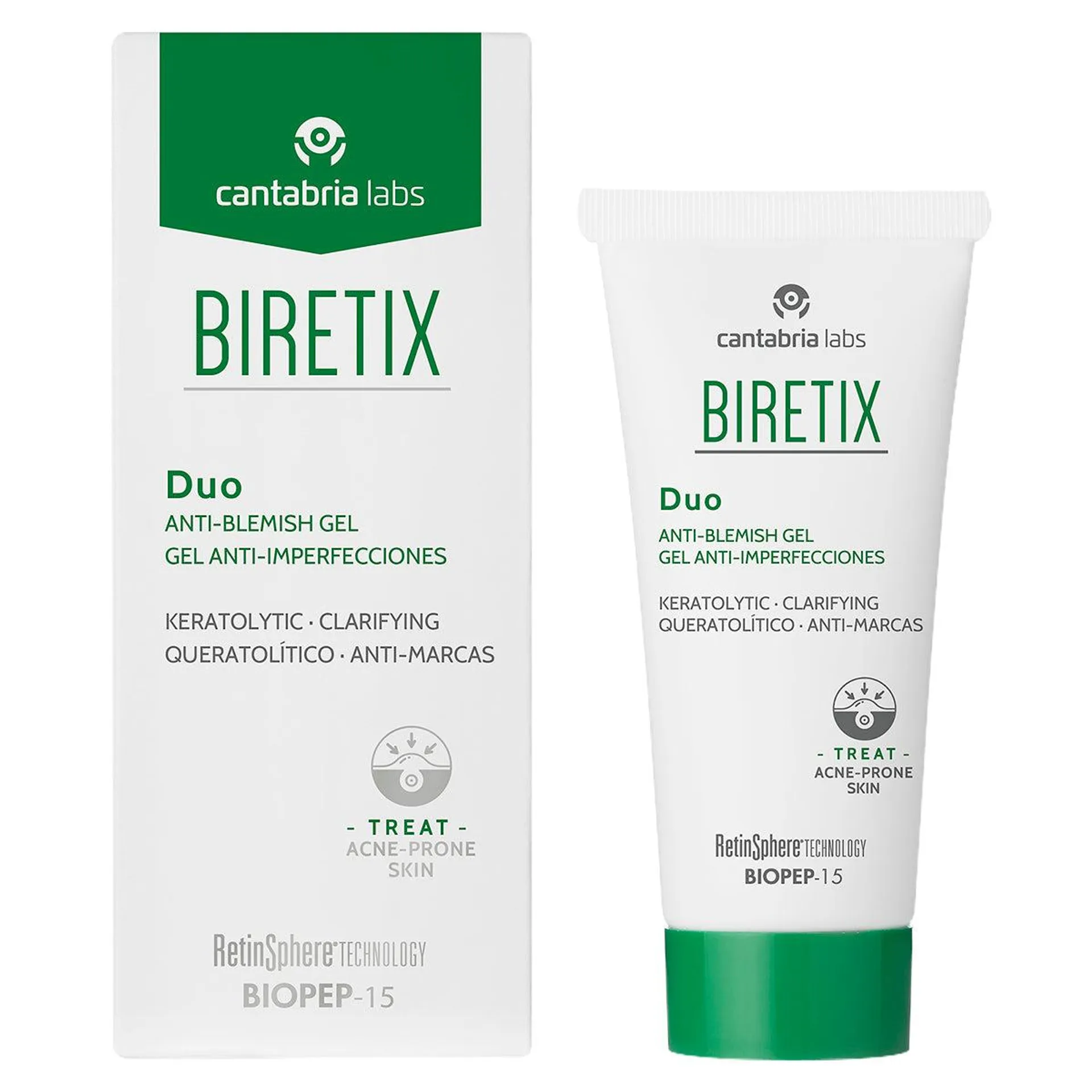 Biretix duo gel renovador 30ml.