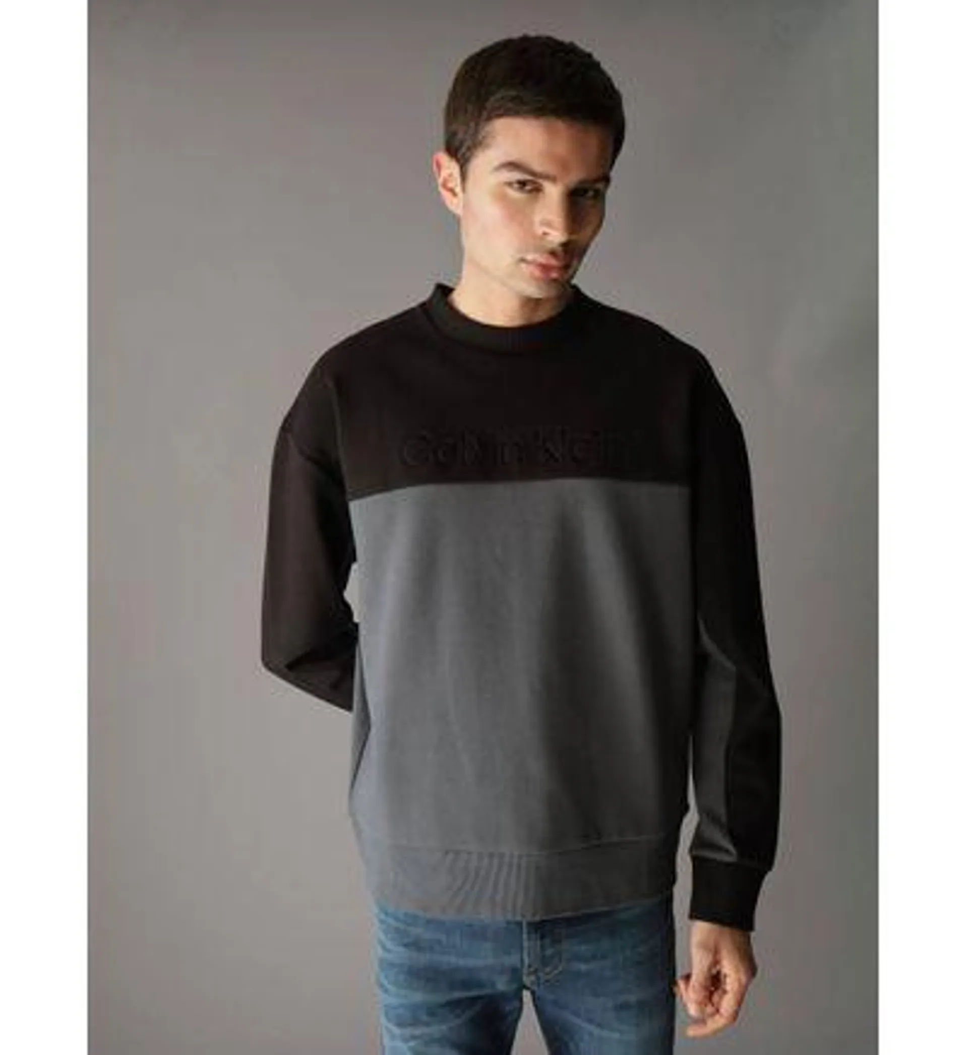 Sudadera Calvin Klein Colorblock Hombre Multicolor