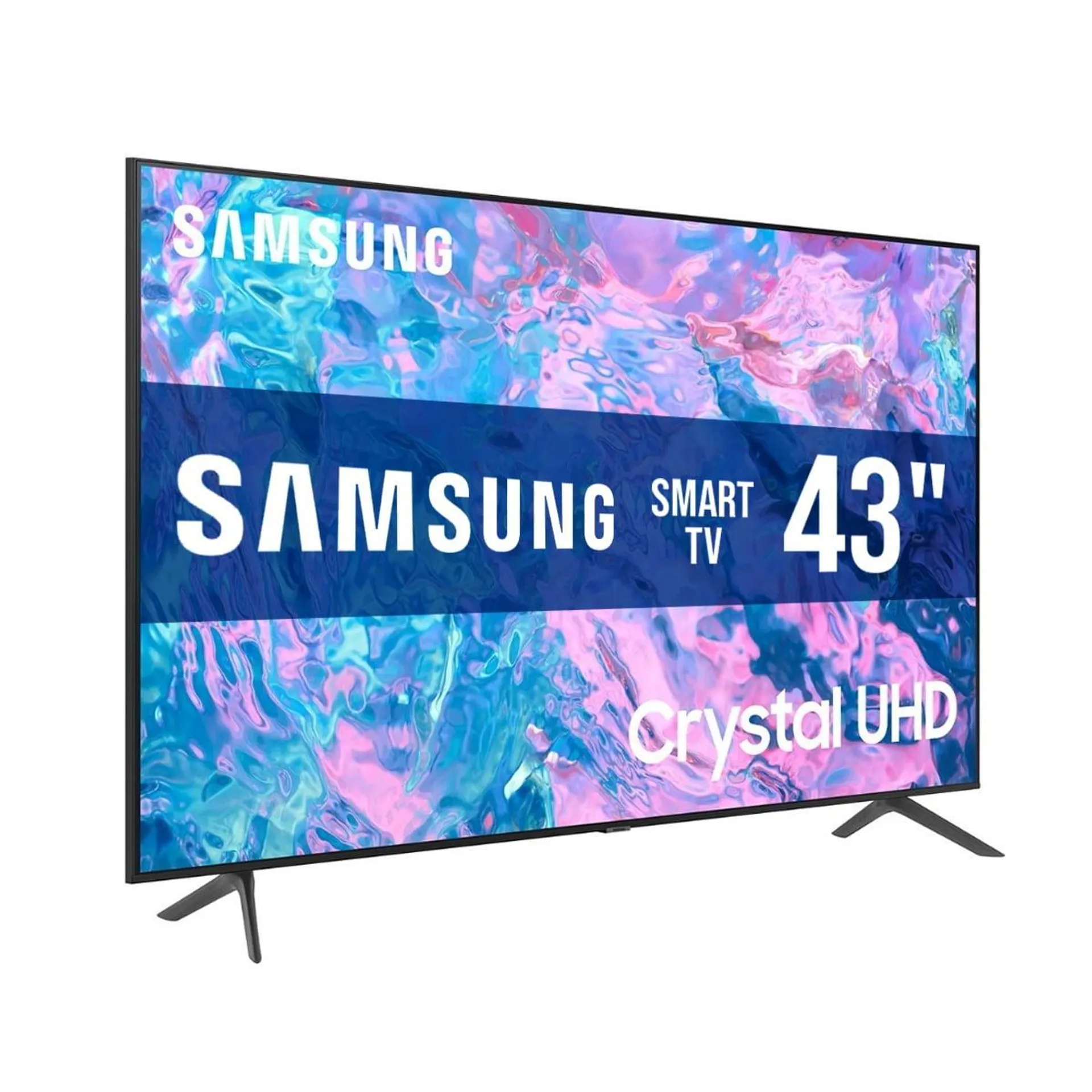 SAMSUNG, Television de 43 Pulgadas Clase CU700 2023, Crystal Display 4K, LED, Ultra HD, HDR, Smart Tizen TV, Compatible con Netflix, Apple TV, Youtube TV, Prime Video y Funciones Gamer Samsung UN43CU700