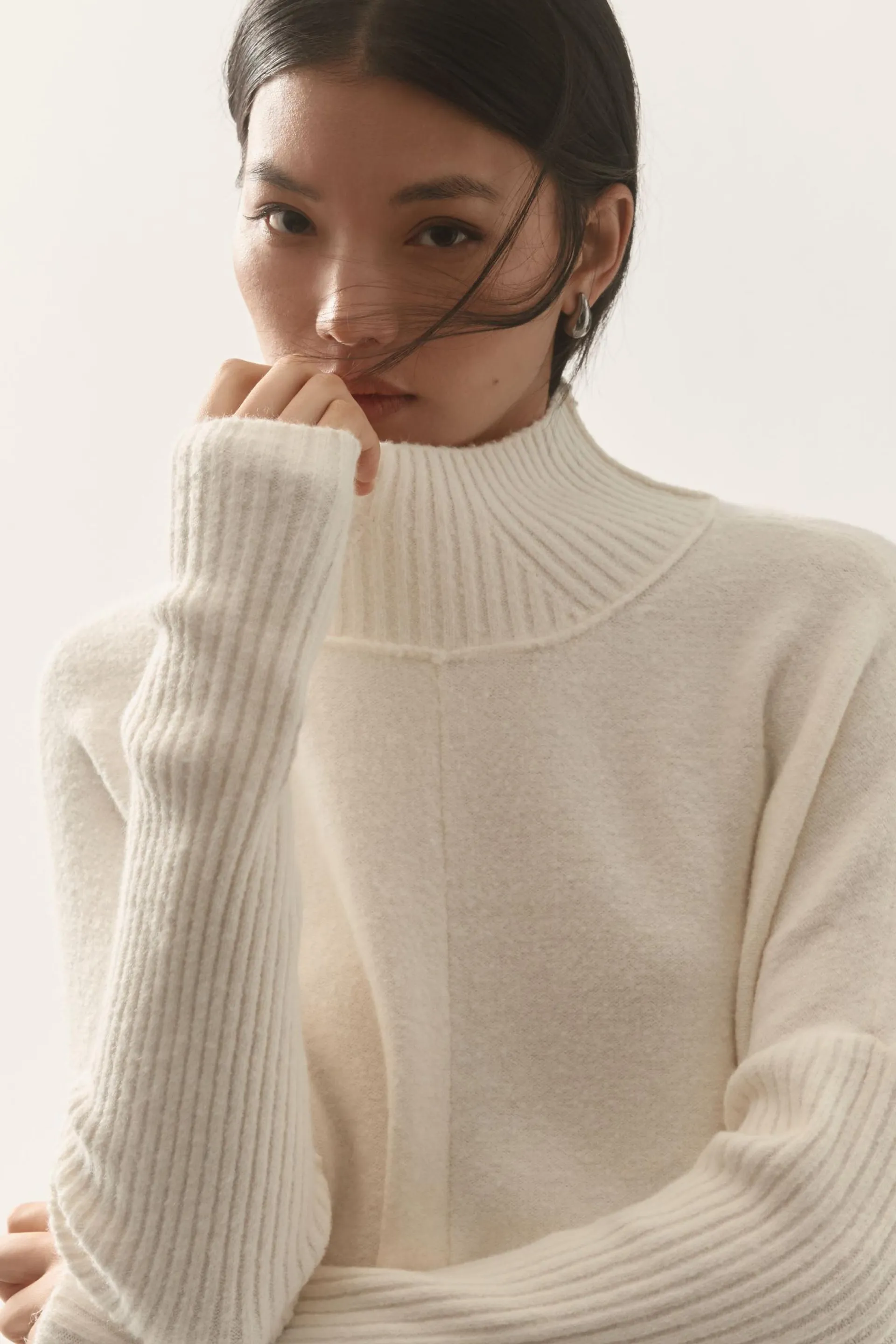 The Gretchen Cozy Mock-Neck Sweater by Maeve