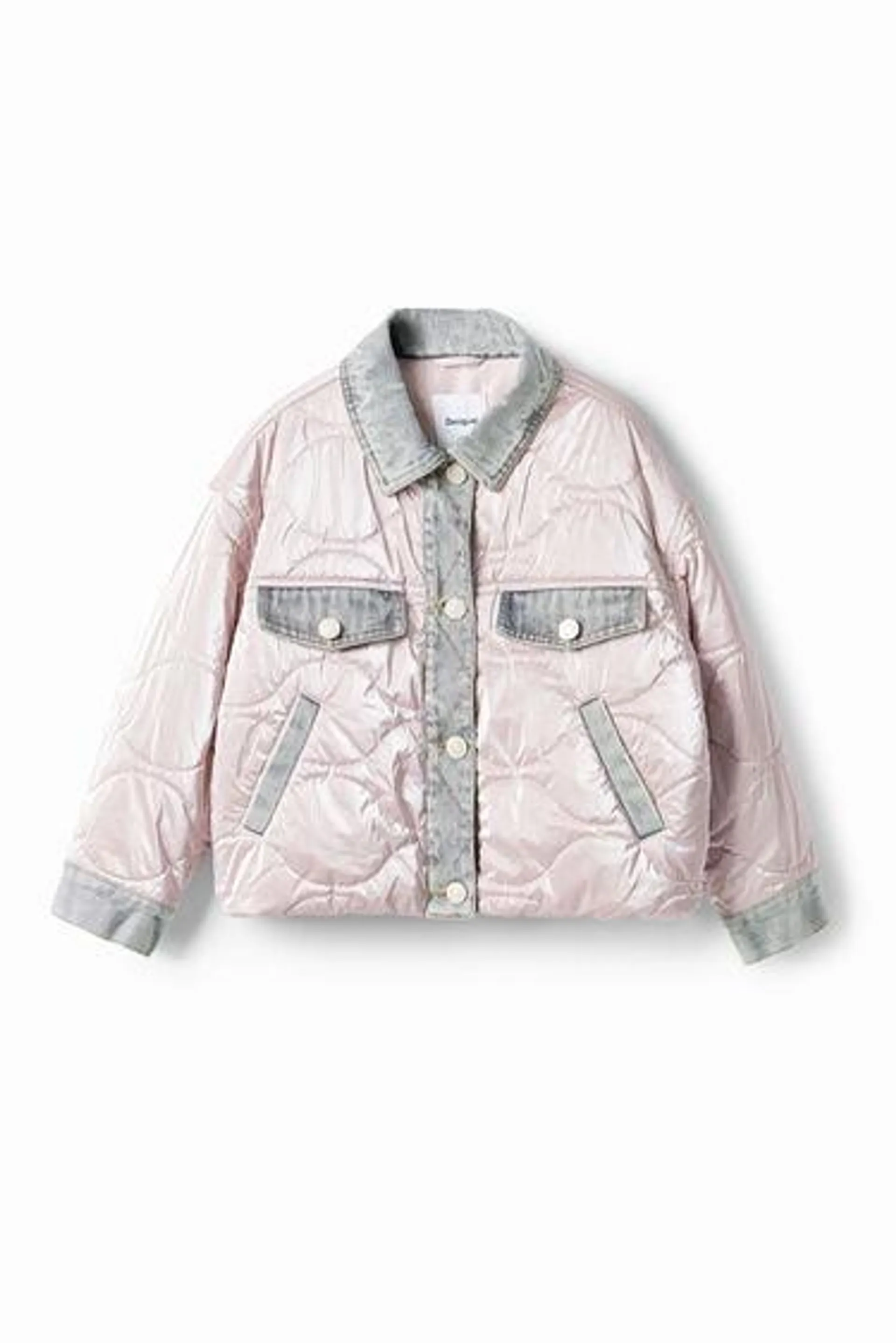 Chaqueta bomber metalizada