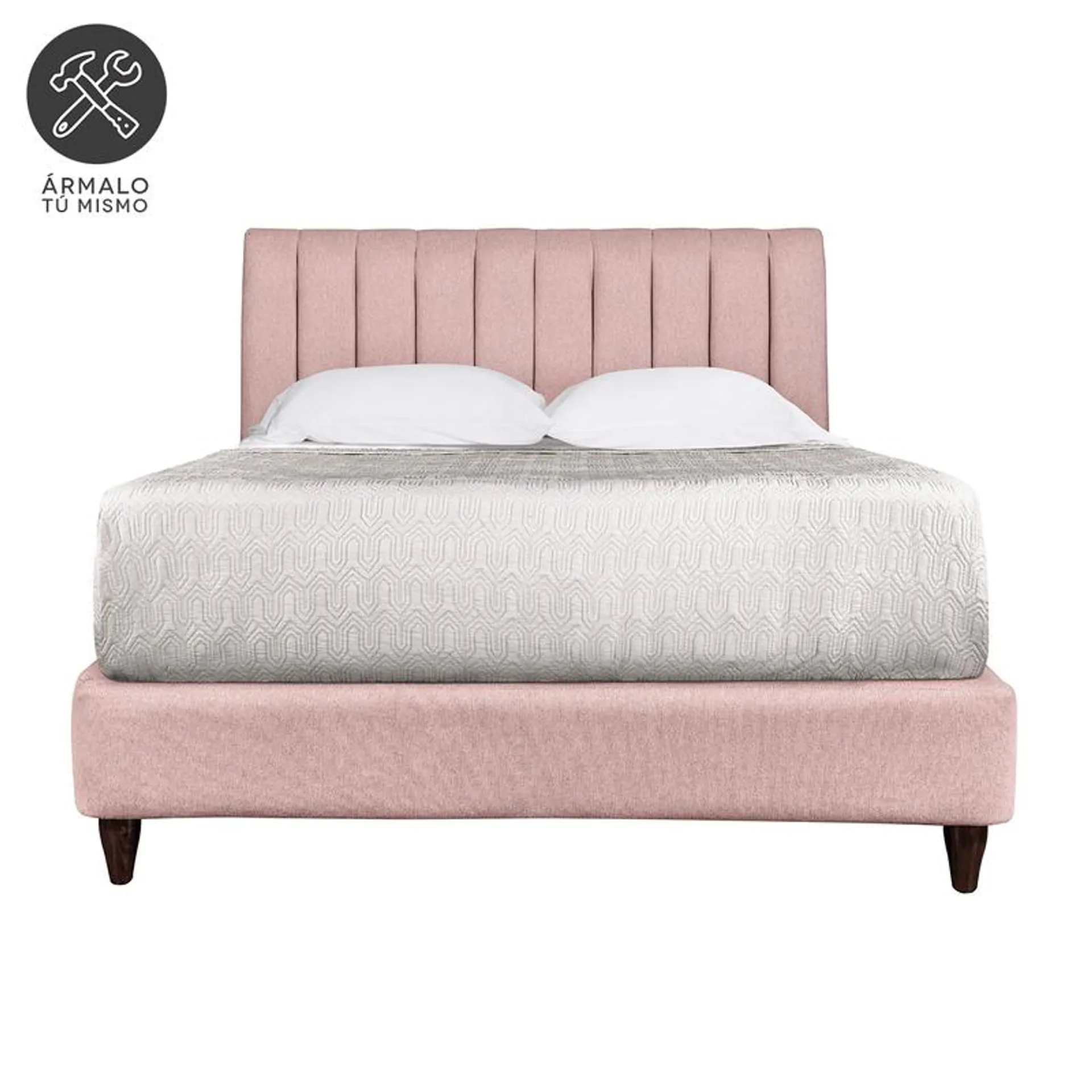 Cama Viena rosa matrimonial