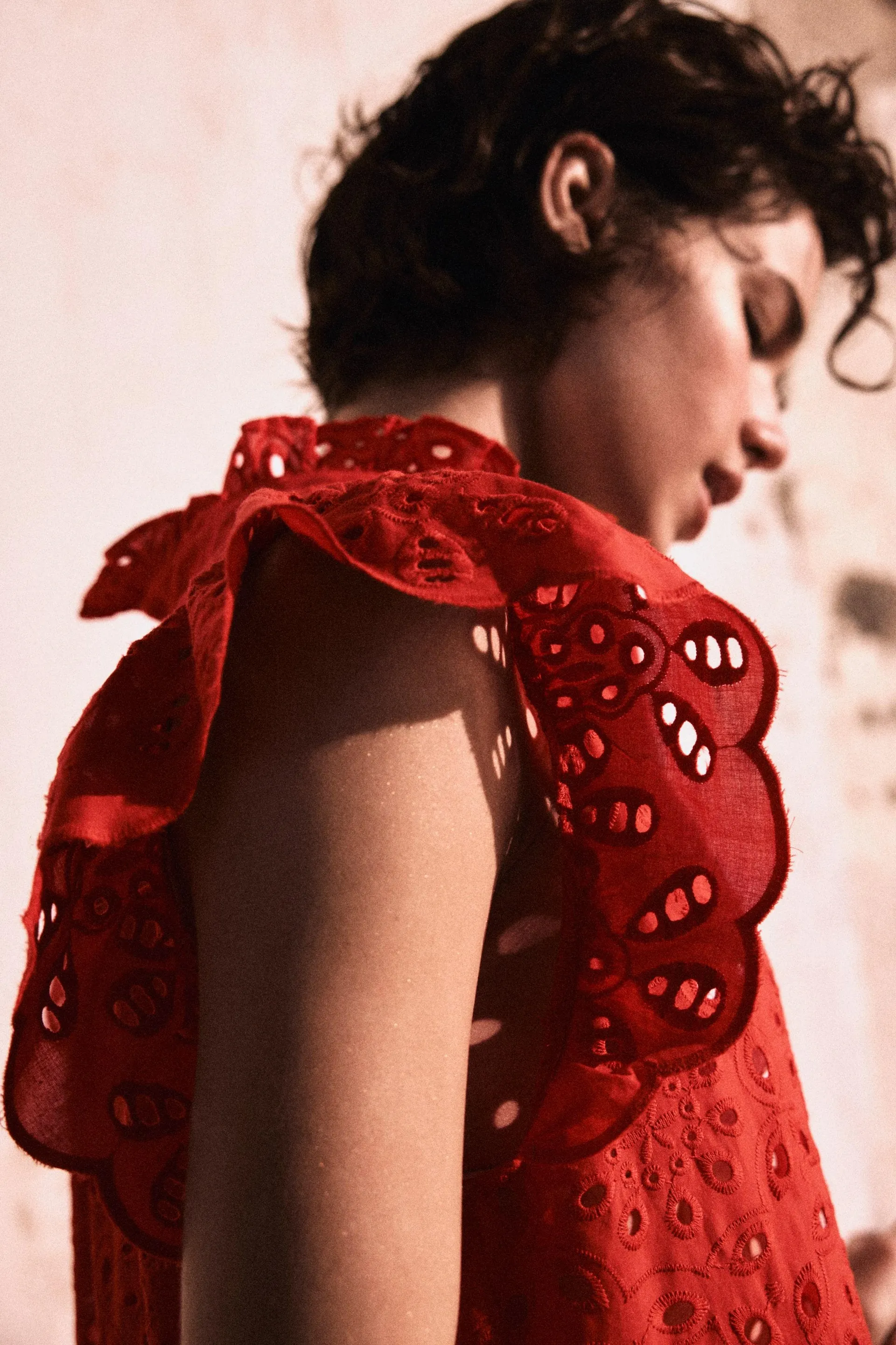 Robe en broderie anglaise