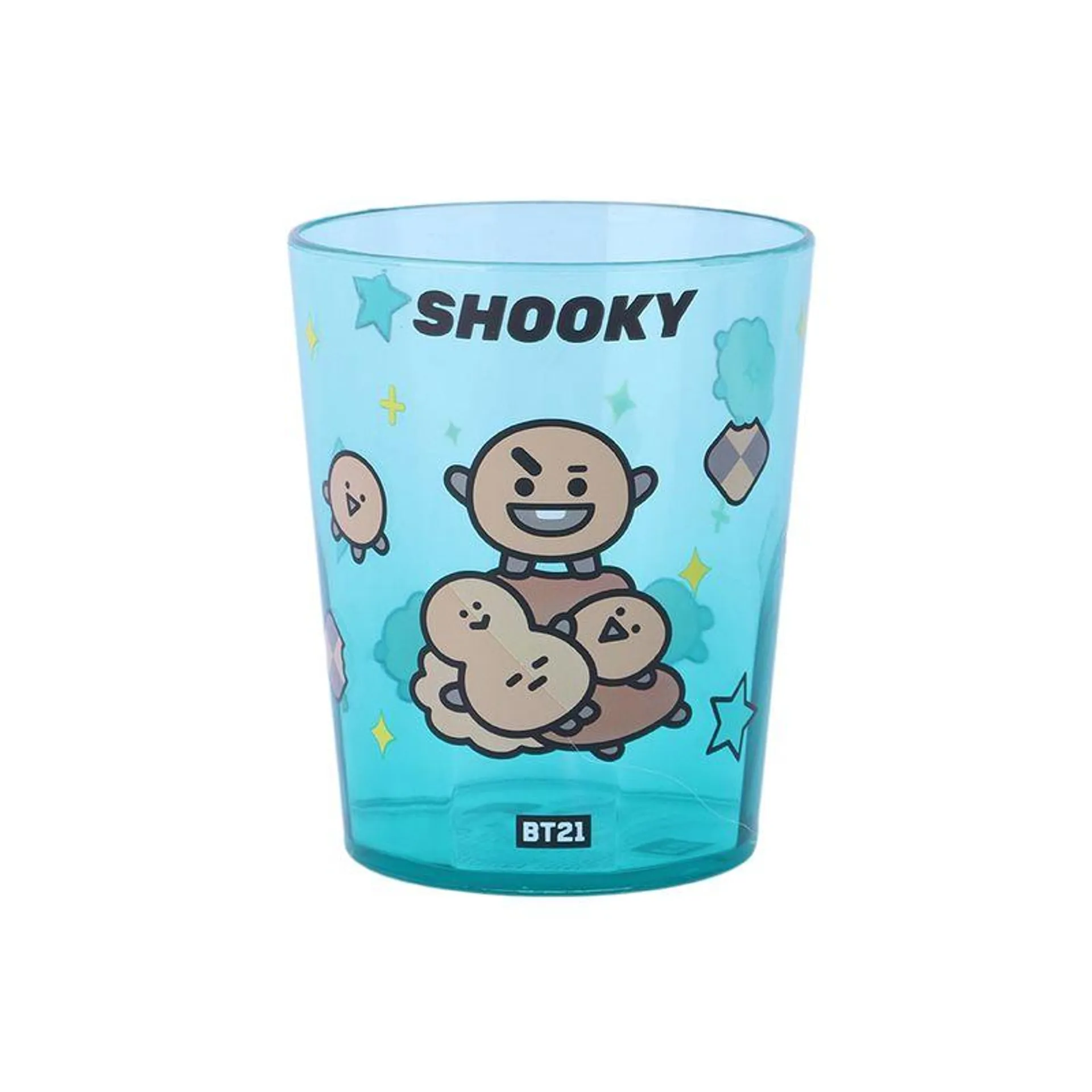 Vaso Para Baño BT21 Shooky Plástico Azul