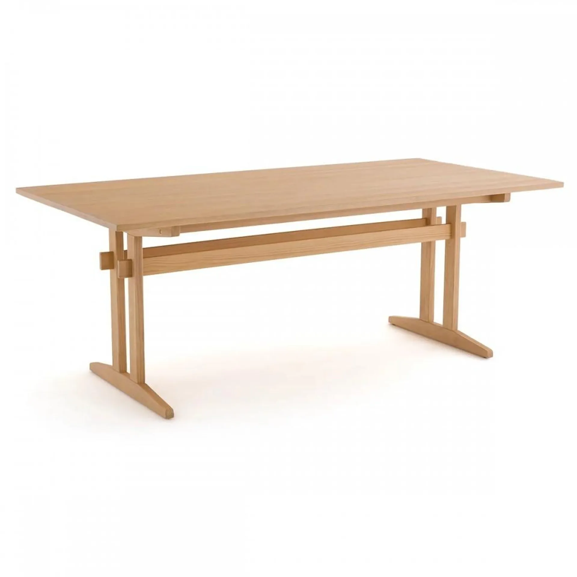 Napole - Mesa de comedor rectangular estilo moderno fija