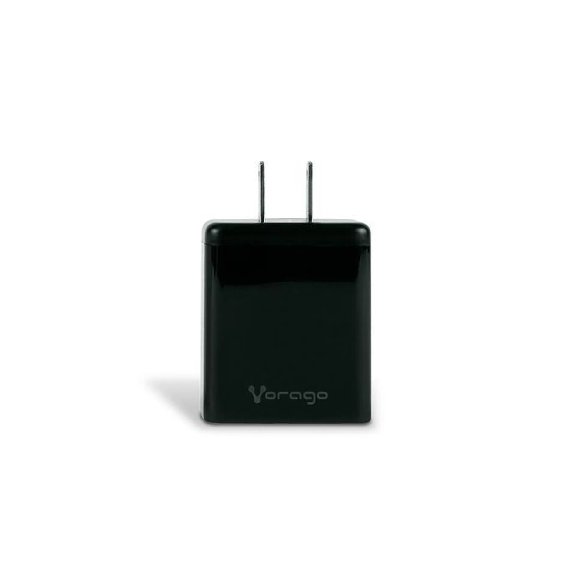 Cargador Universal Vorago Quick Charge Doble Entrada Usb-C / Usb-A 20W Negro Au-350-Bk