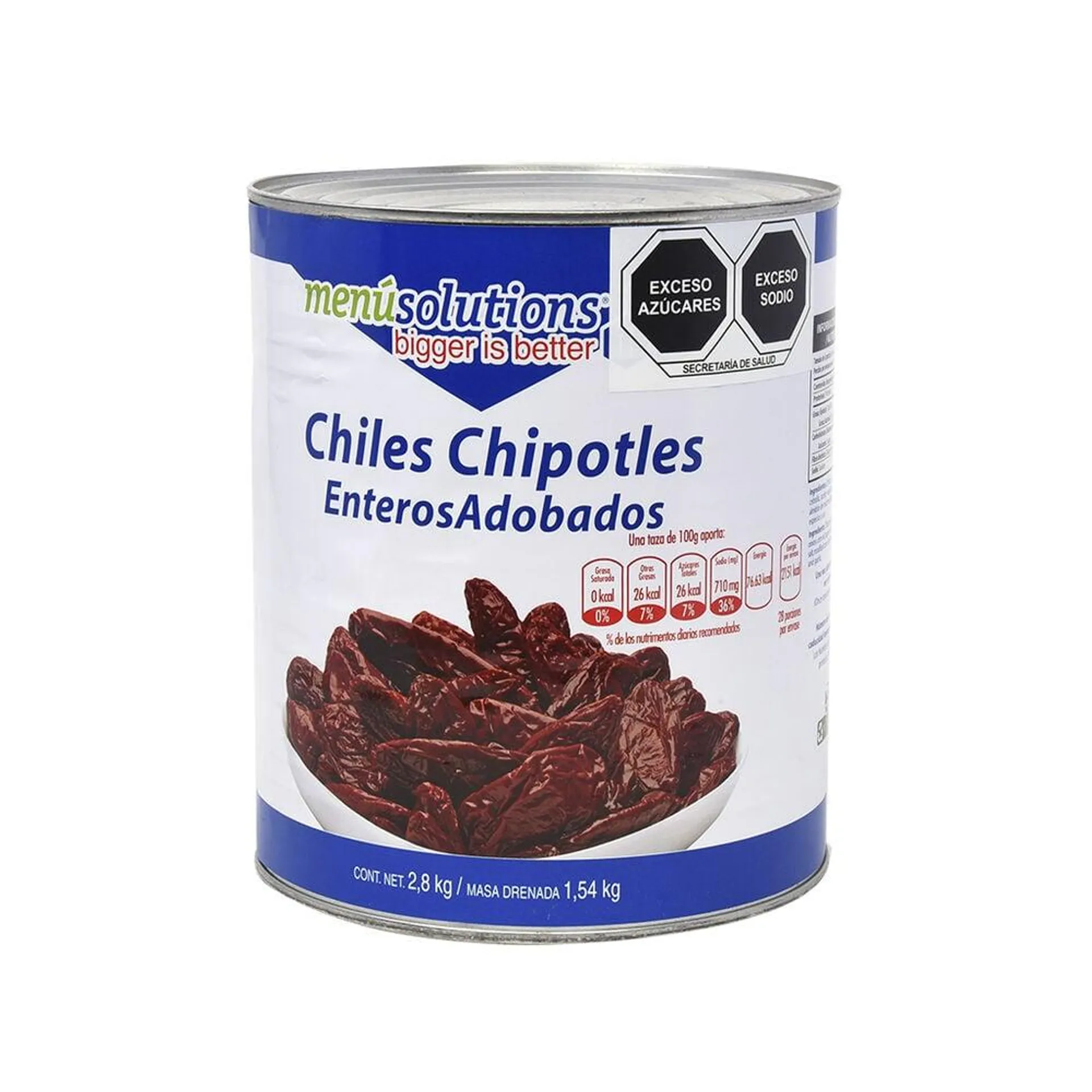 Chiles Chipotle Adobados Menú Solutions 3 Kg