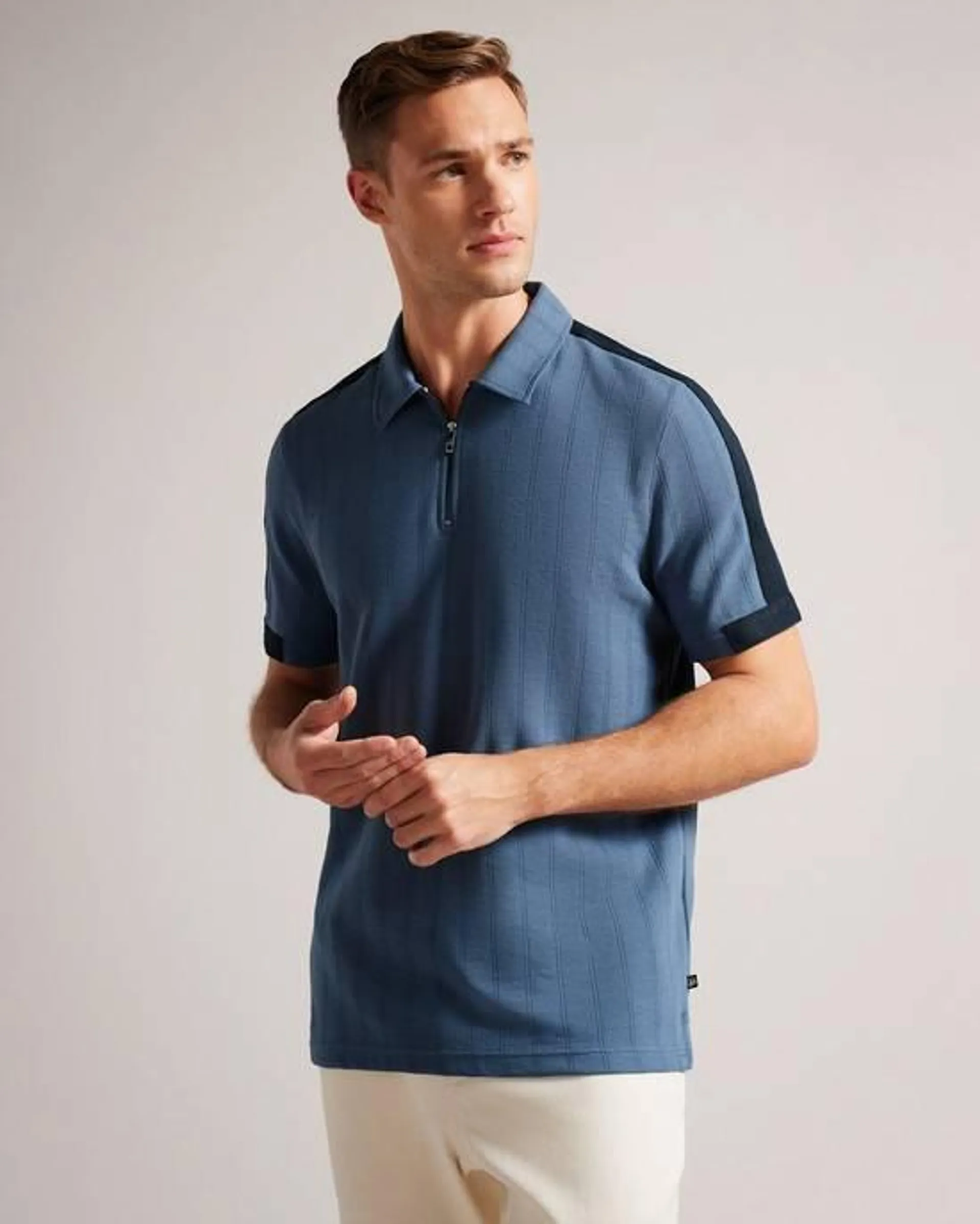Camisa Polo Ted Baker Abloom Hombre Azules | MX-89462