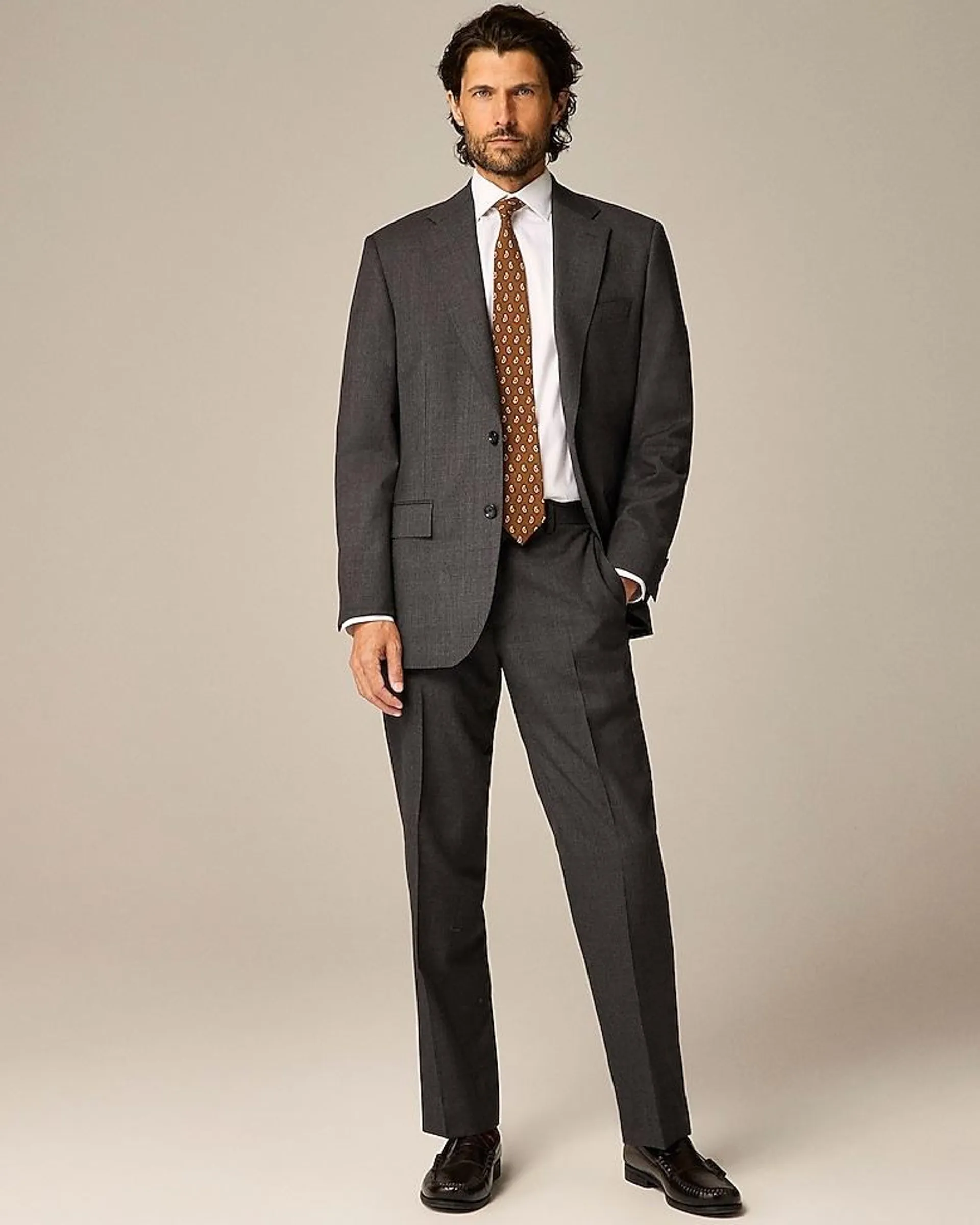 Crosby Classic-fit suit jacket in Italian worsted wool