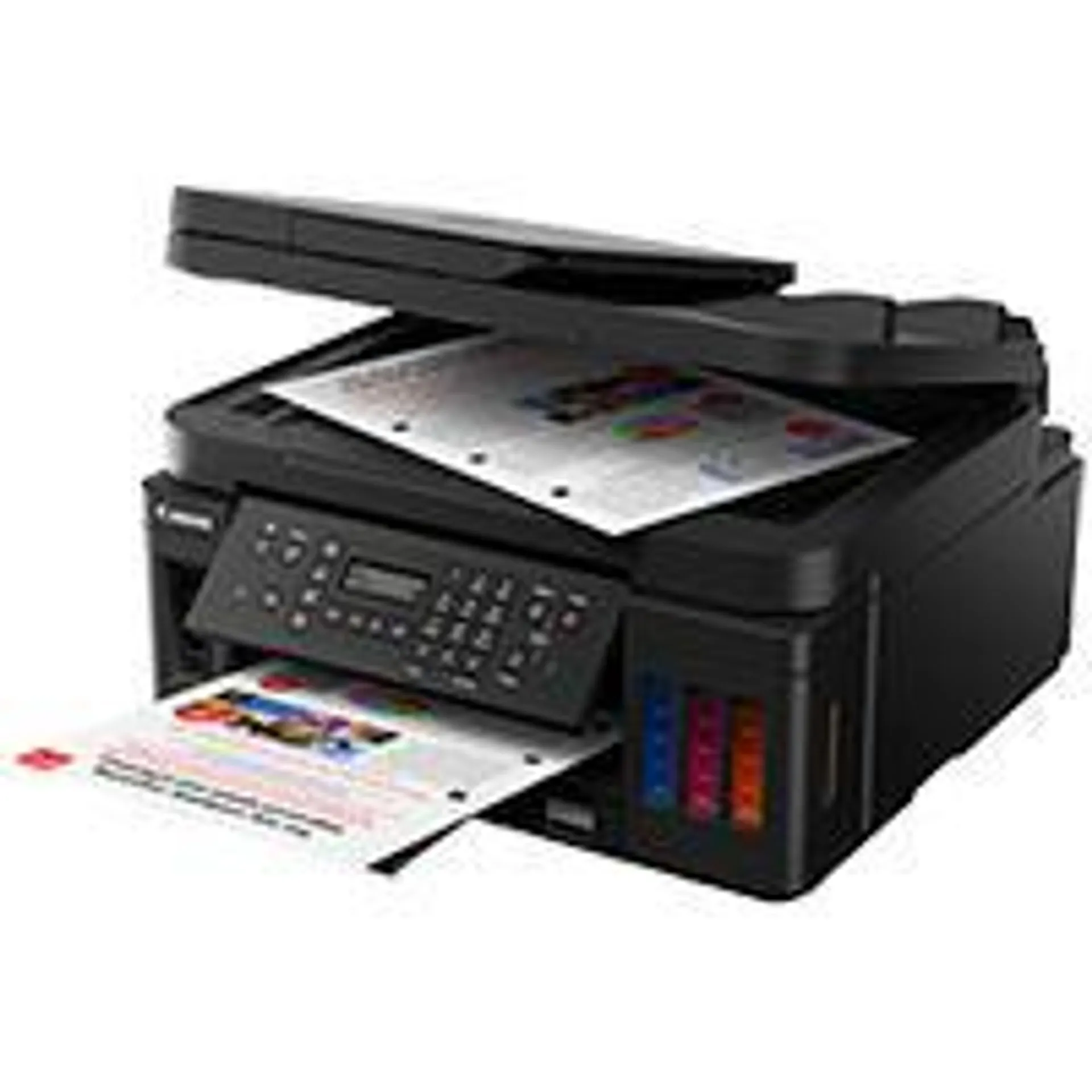 MULTIFUNCIONAL CANON G7010, TINTA CONTINUA, IPM 13 NEGRO / 6.8 COLOR, USB, WIFI,ETHERNET RED, DUPLEX, ADF, CAMA PLANA CARTA / 8.5X11, CONSUMIBLES GI-10 CANON 3114C004AA