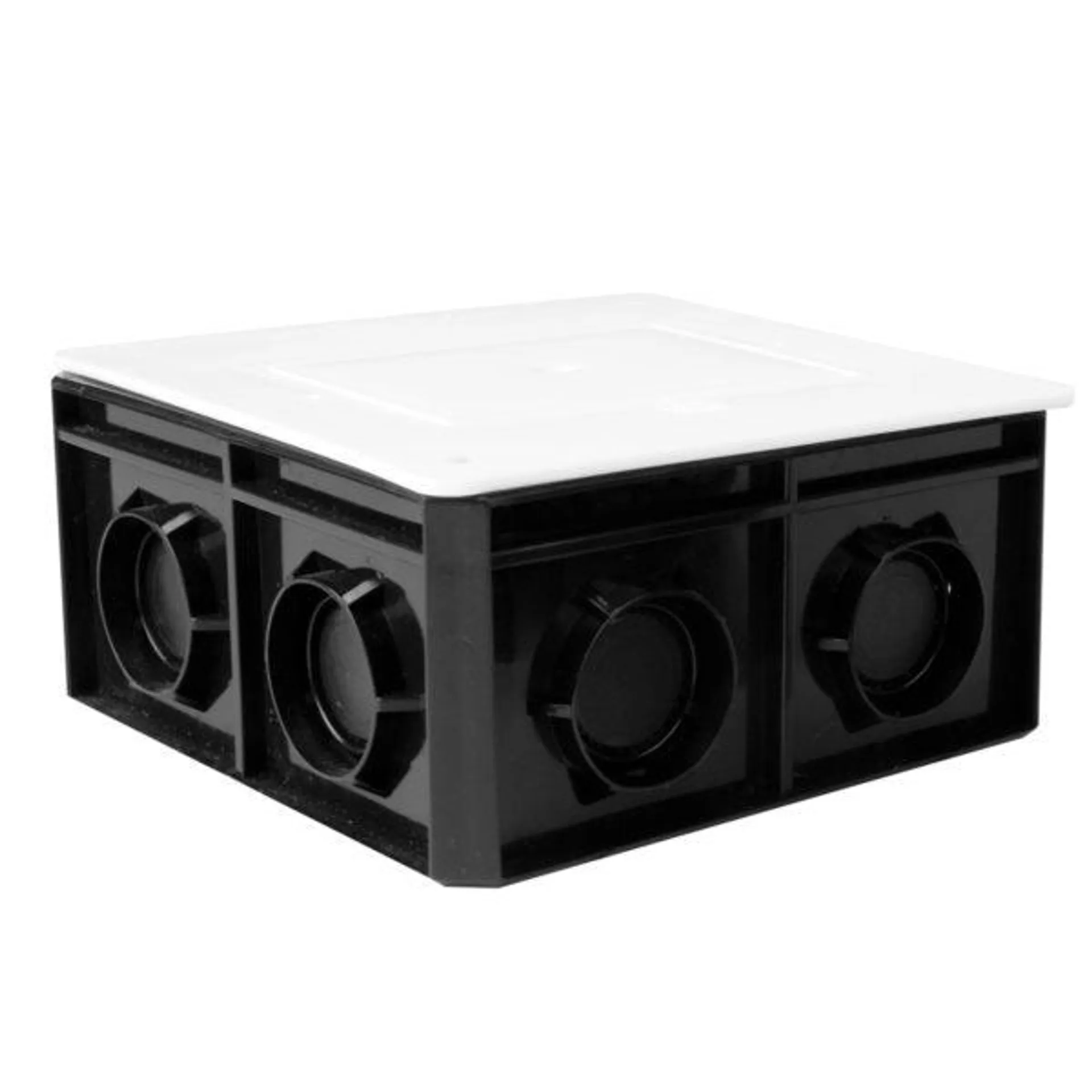 CAJA NEGRA POLIFLEX 3/4 Con Tapa